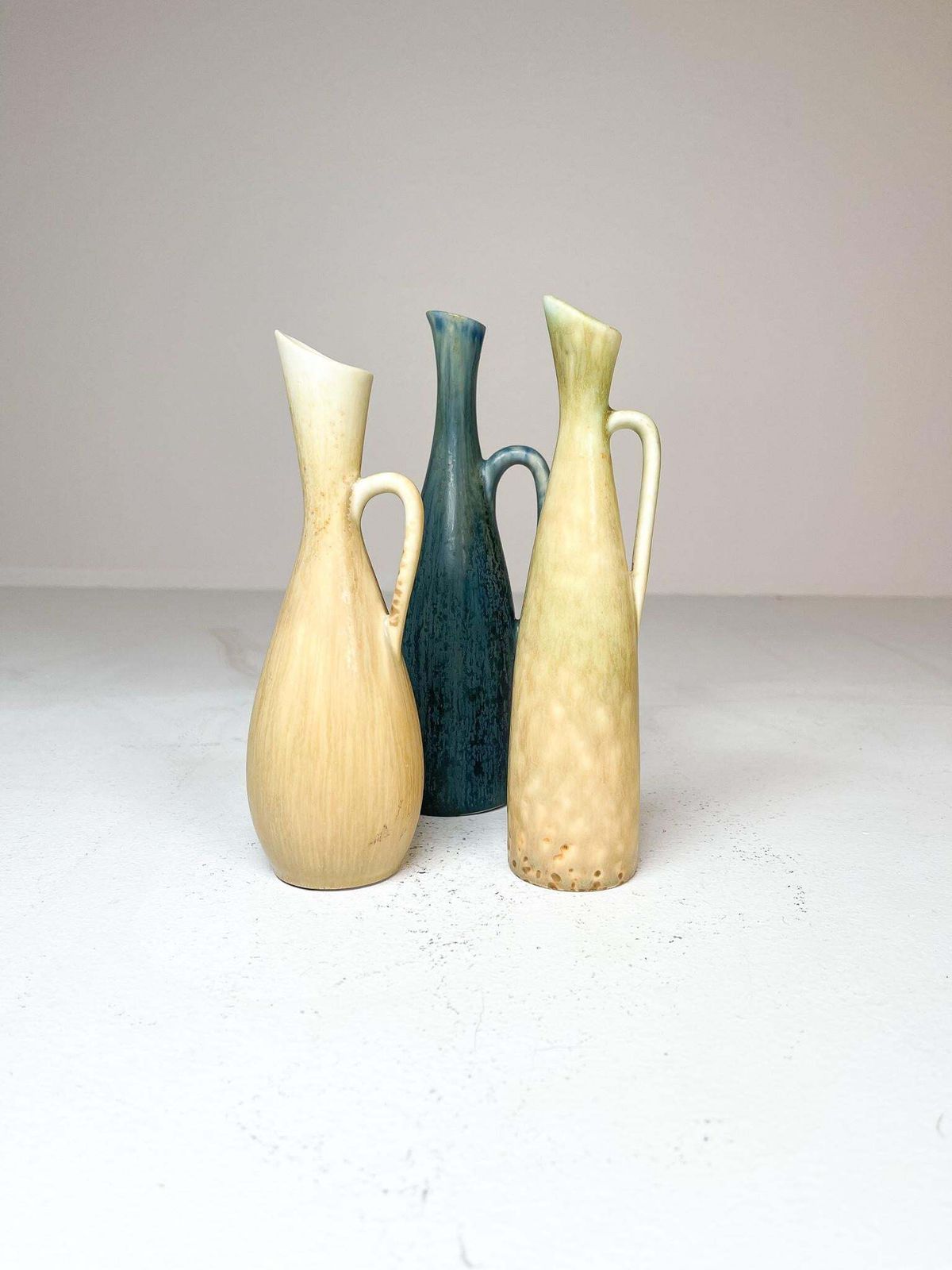 Mid Century Modern Set Of 3 Vases Rörstrand Carl Harry Stålhane, Sweden, 1950s photo Home Decor