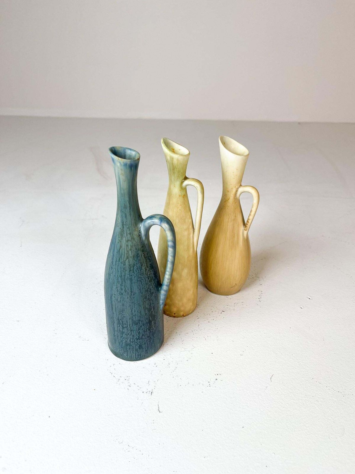 Home Decor Mid Century Modern Set Of 3 Vases Rörstrand Carl Harry Stålhane, Sweden, 1950s photo