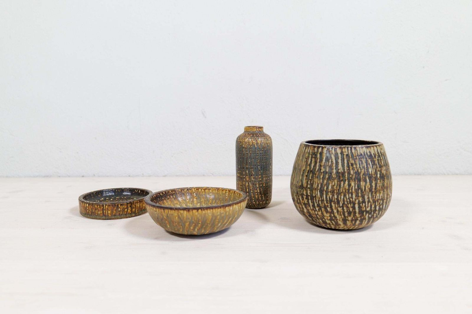 Midcentury Modern Set Of 4 Ceramic Pieces Rubus Gunnar Nylund Rörstrand, Sweden photo Home Decor