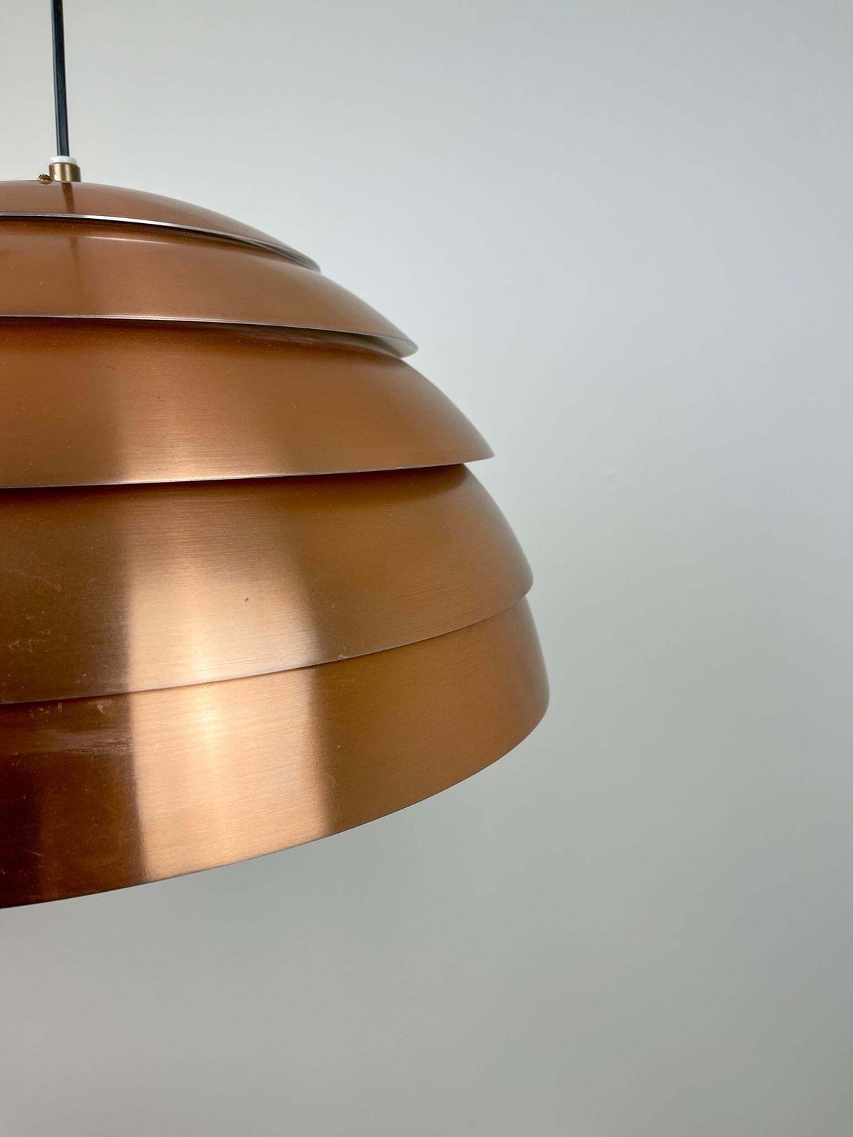 photo furniture Midcentury Hans Agne Jakobsson T325/450 Copper Ceiling Lamp, Sweden, 1960s