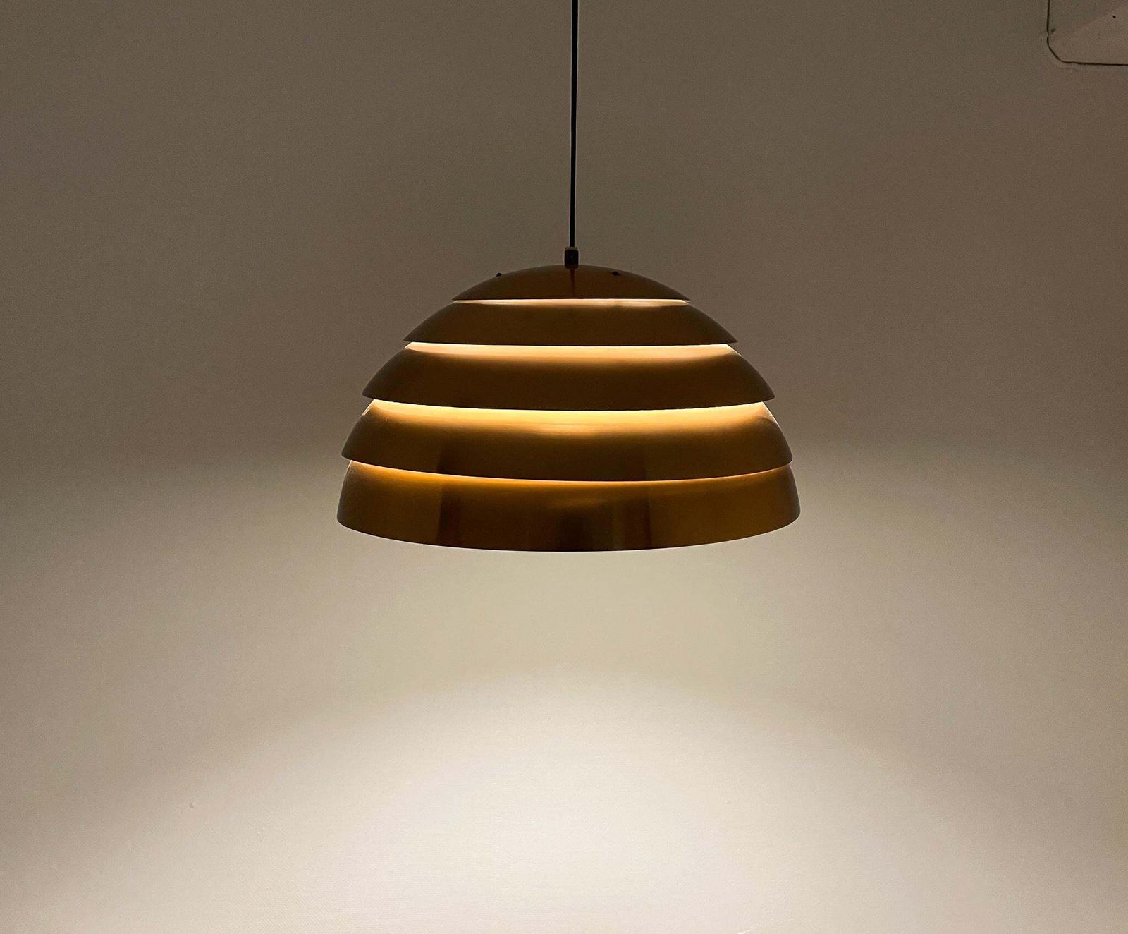 photo vintage Midcentury Hans Agne Jakobsson T325/450 Copper Ceiling Lamp, Sweden, 1960s