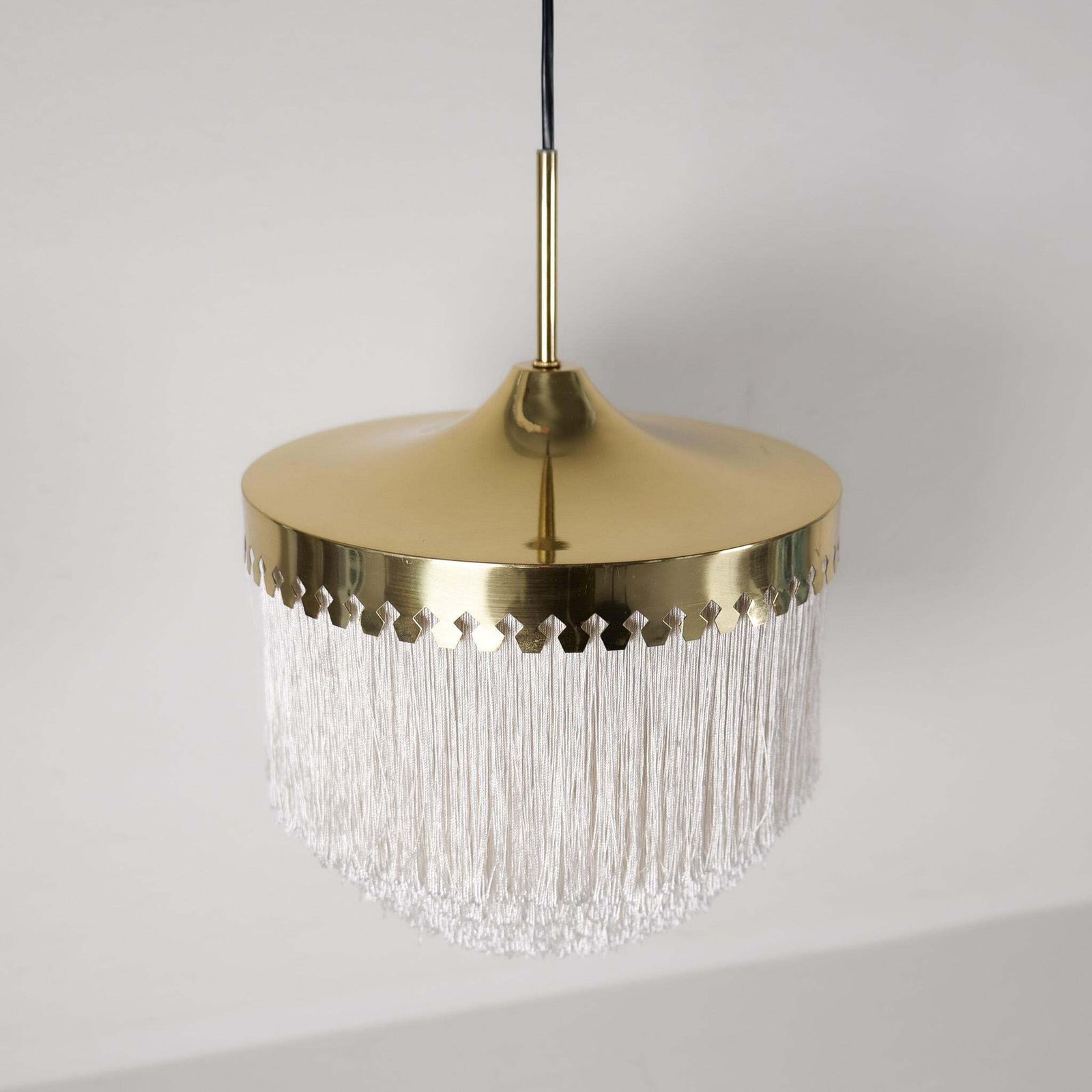 Midcentury Modern Hans Agne Jakobsson Ceiling Fringe Lamp Model T601, Sweden photo for sale