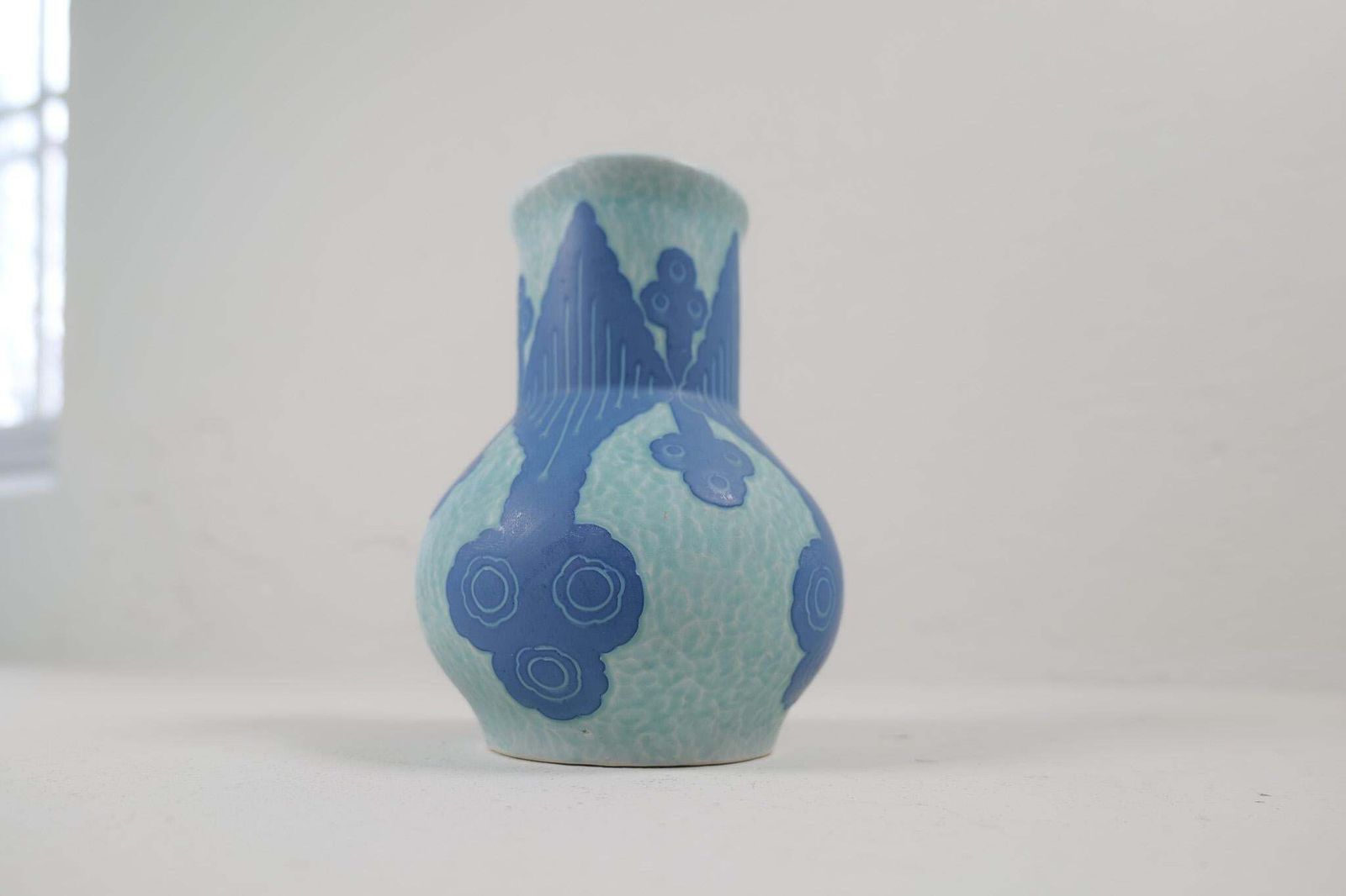 Gustavsberg Sgraffito Art Deco Vase Josef Ekberg Sweden 1922 photo Home Decor