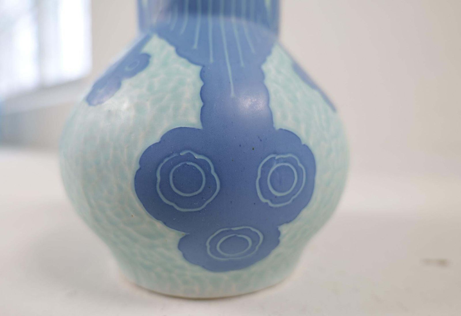 Gustavsberg Sgraffito Art Deco Vase Josef Ekberg Sweden 1922 photo vinterior