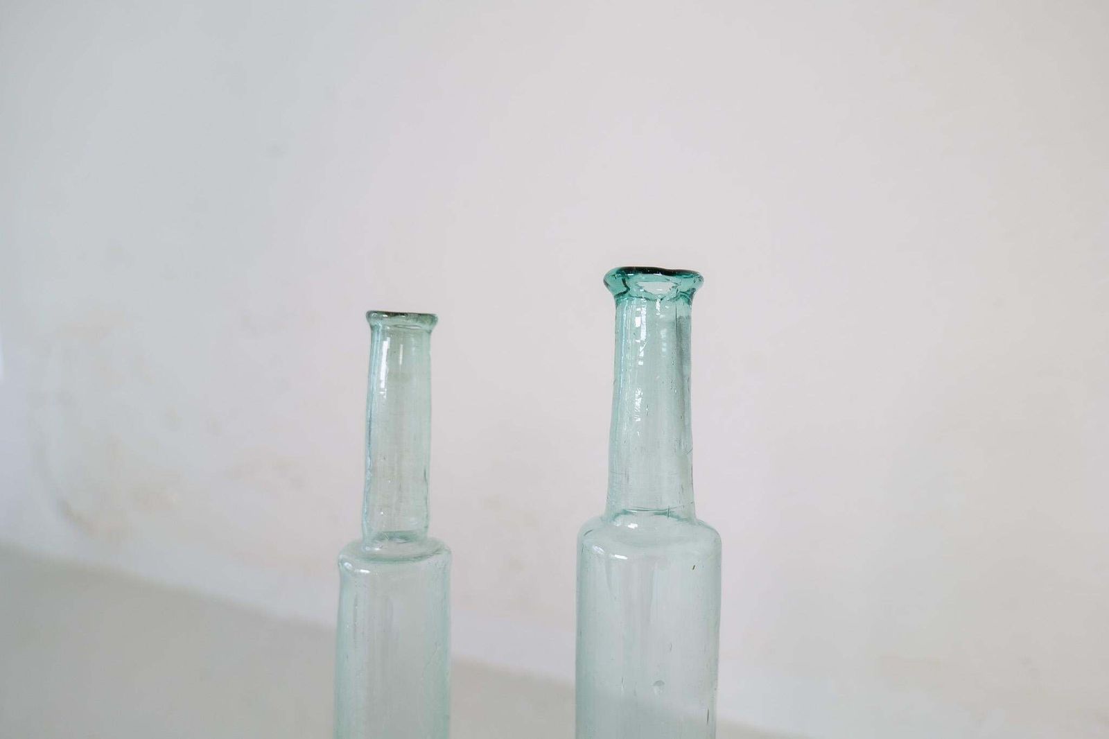 Antique Set Of 3 Decorative Bottles / Vases Sweden 1800 Circa photo vinterior