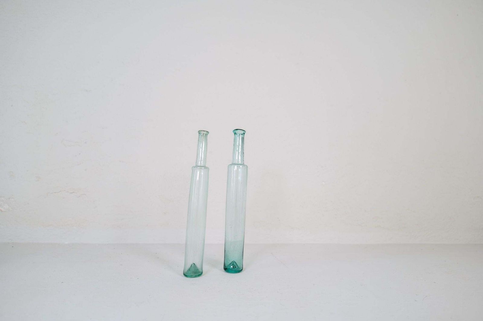 Antique Set Of 3 Decorative Bottles / Vases Sweden 1800 Circa photo vintage