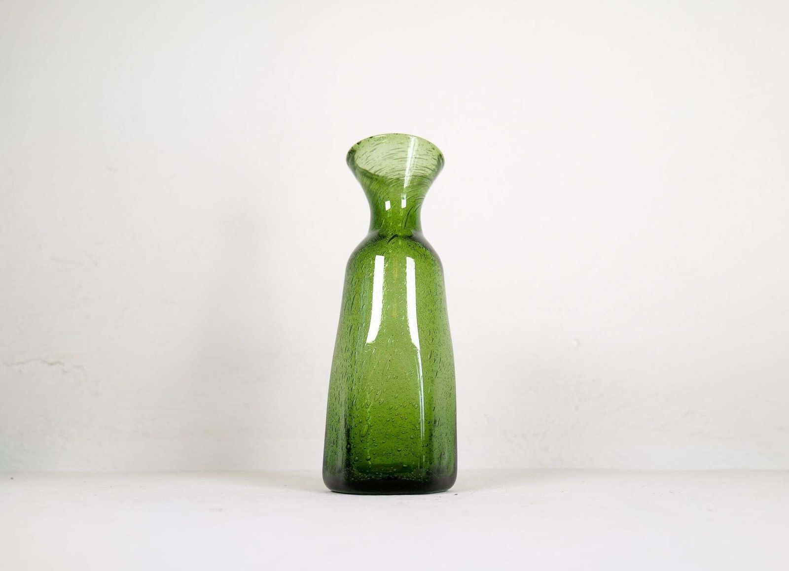 photo for sale Midcentury Modern Collection Of Six Green Vases By Erik Hoglund, Sweden, 1960s