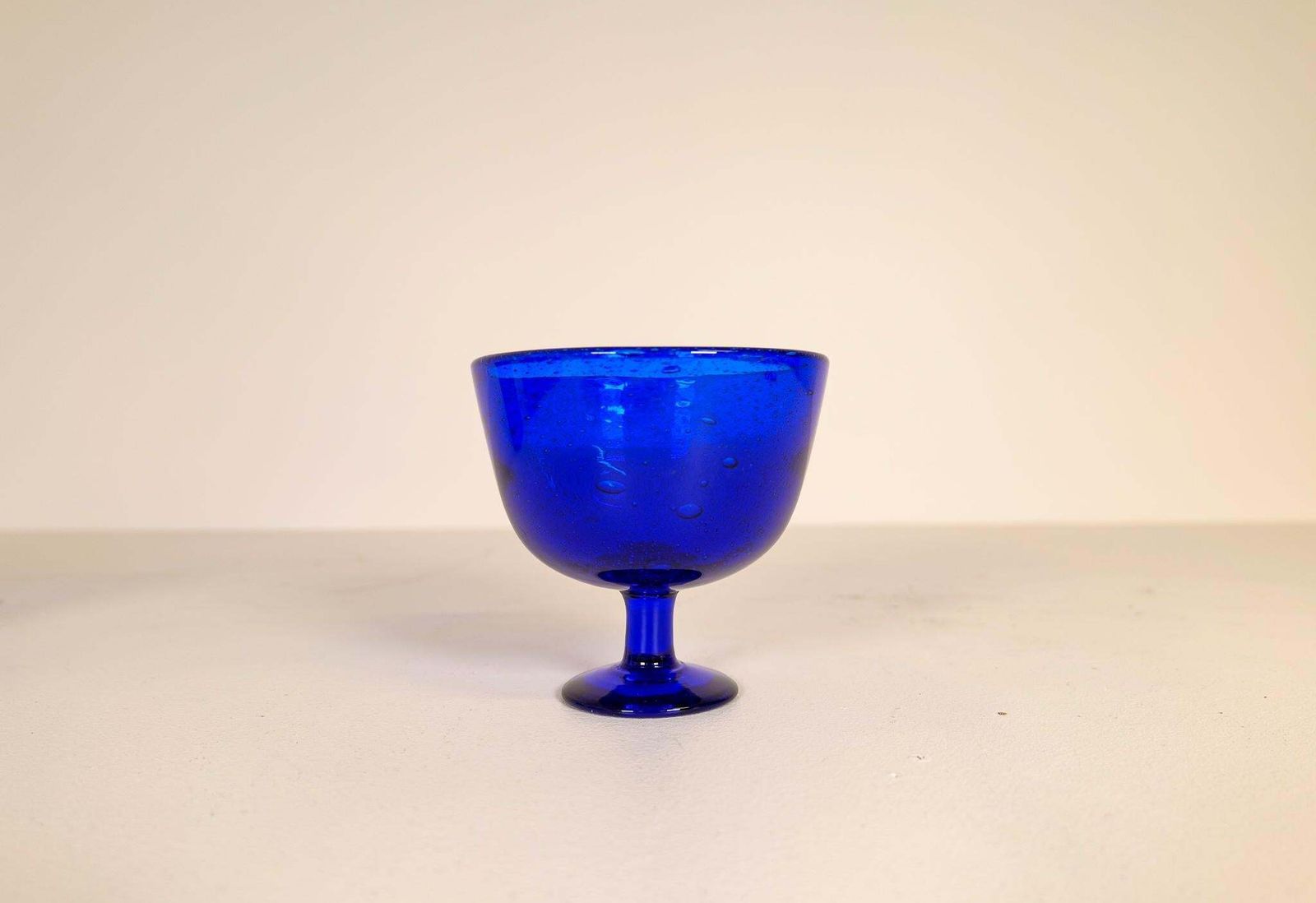 2351.0 Midcentury Collection Of Eight Blue Vases By Erik Hoglund, Sweden, 1960s photo