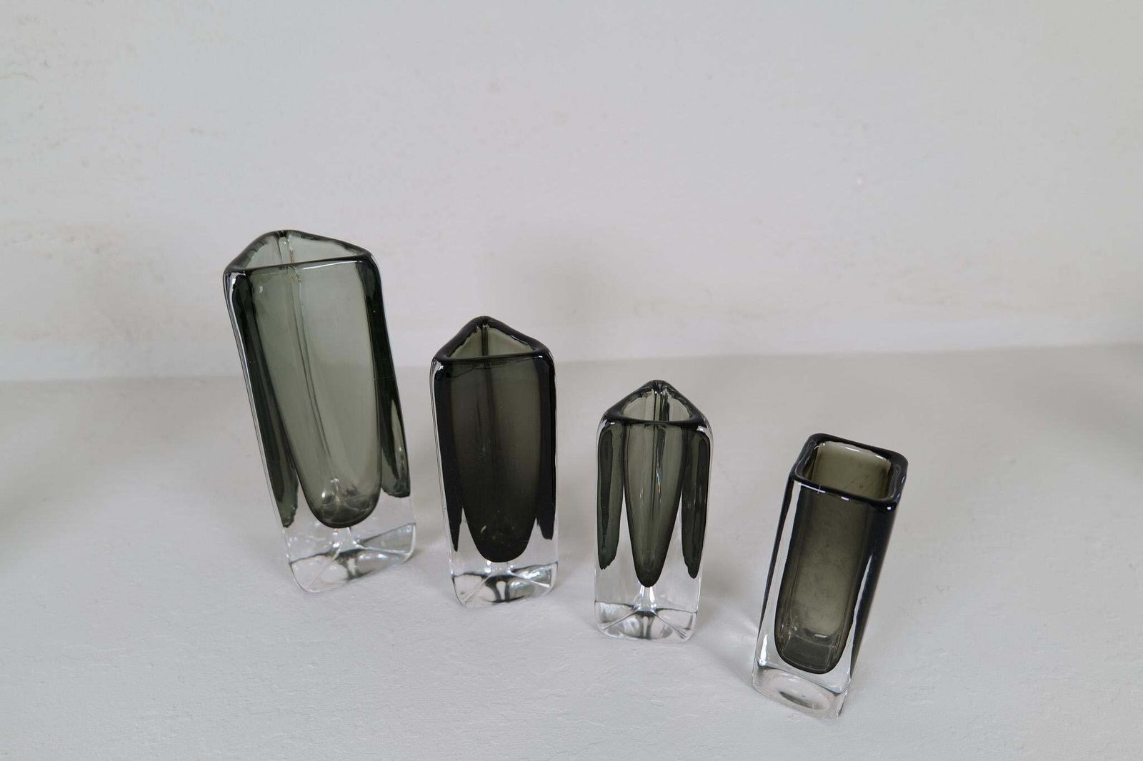 Midcentury Collection Of 12 Pieces Art Glass Nils Landberg Orrefors Sweden 1950s photo buy