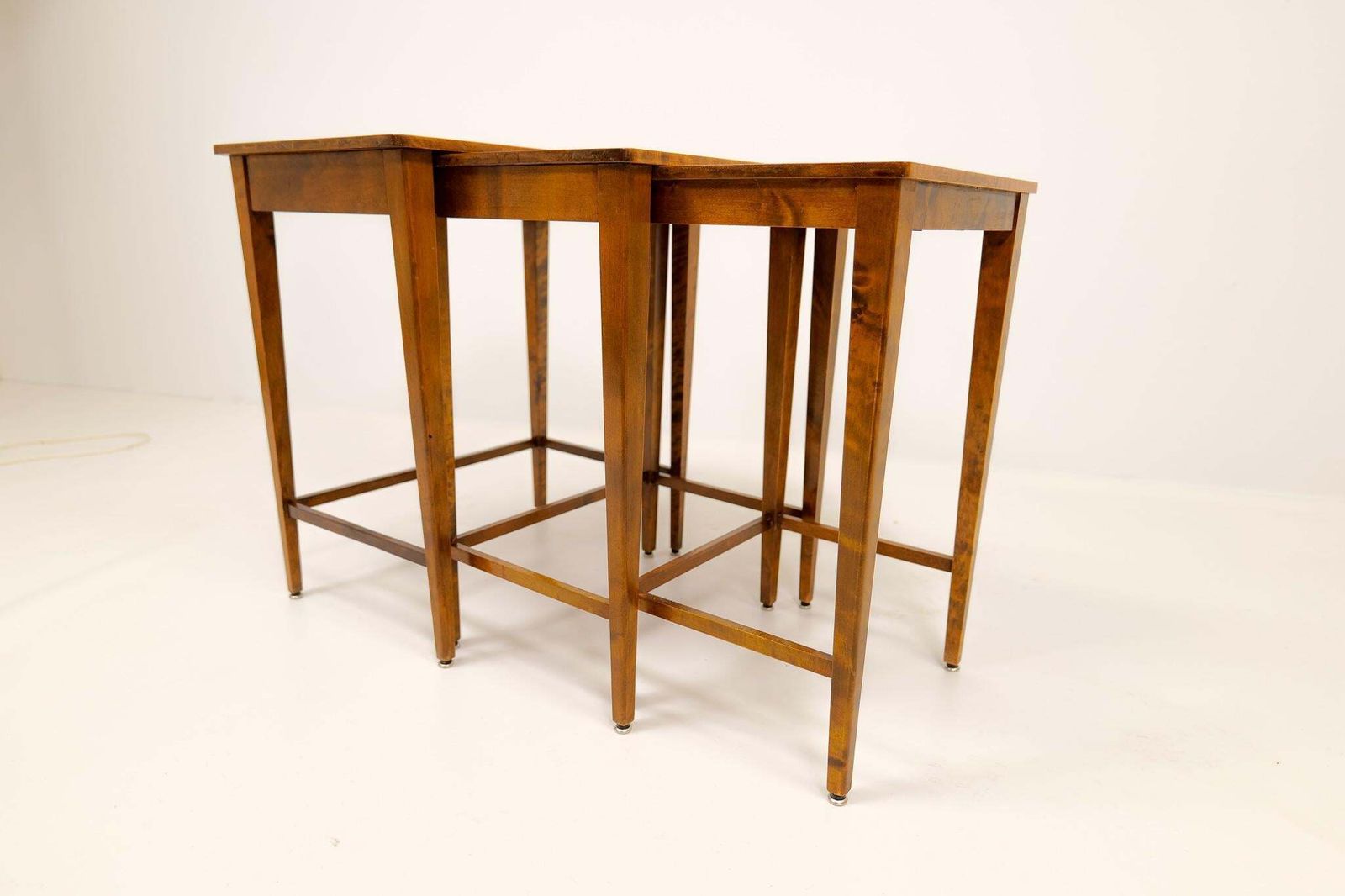 Art Deco Nesting Tables Mahogany And Stained Birch, Nk Sweden, 1940s photo buy