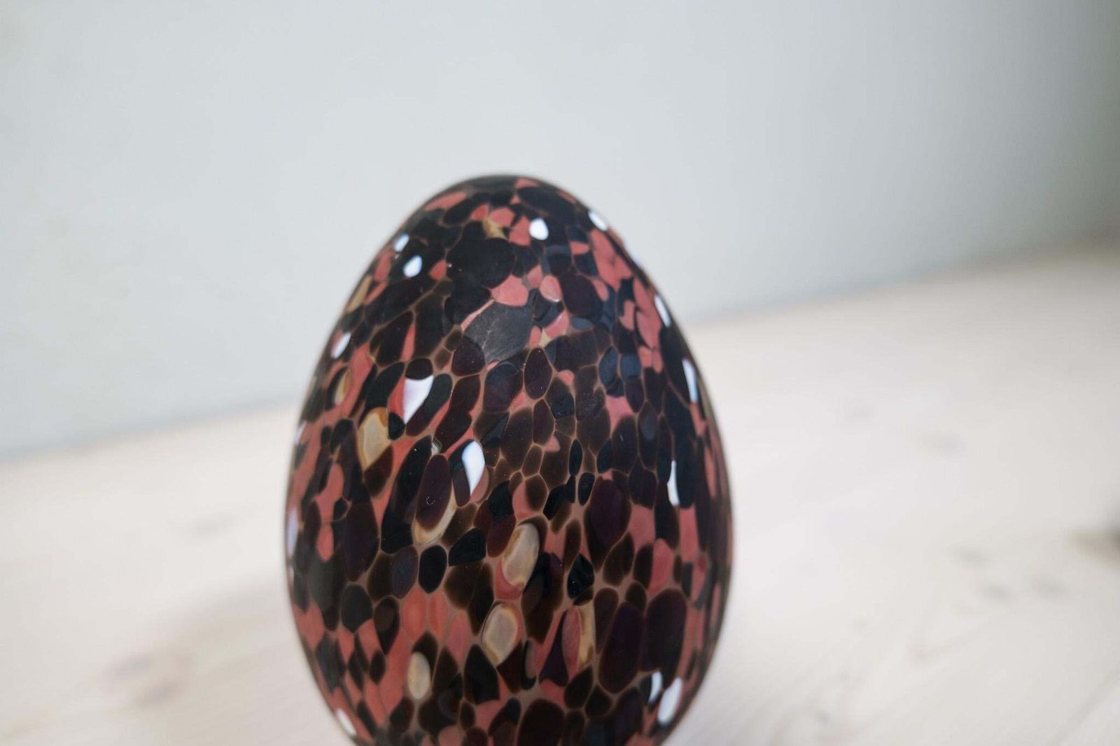 Scandinavian Modern Set Of 3 Eggs Monica Backstrom Kosta, Sweden, 1970s photo vintage