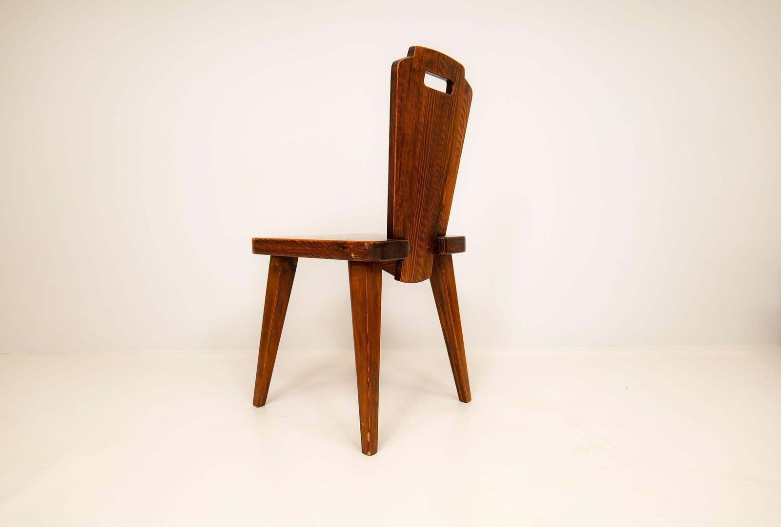 photo for sale Swedish Modern Dining Chairs In Pine Attributed To Bo Fjaestad, 1940s