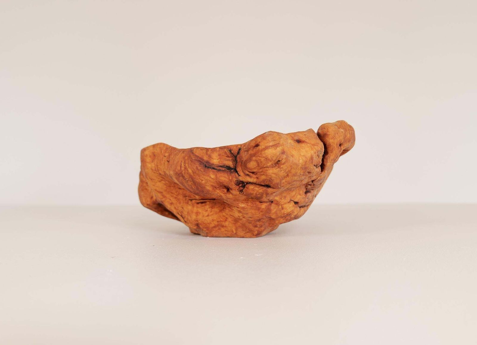 Scandinavian Modern Swedish Folk Art Large Organic Burl Bowl, Circa 1960s photo buy