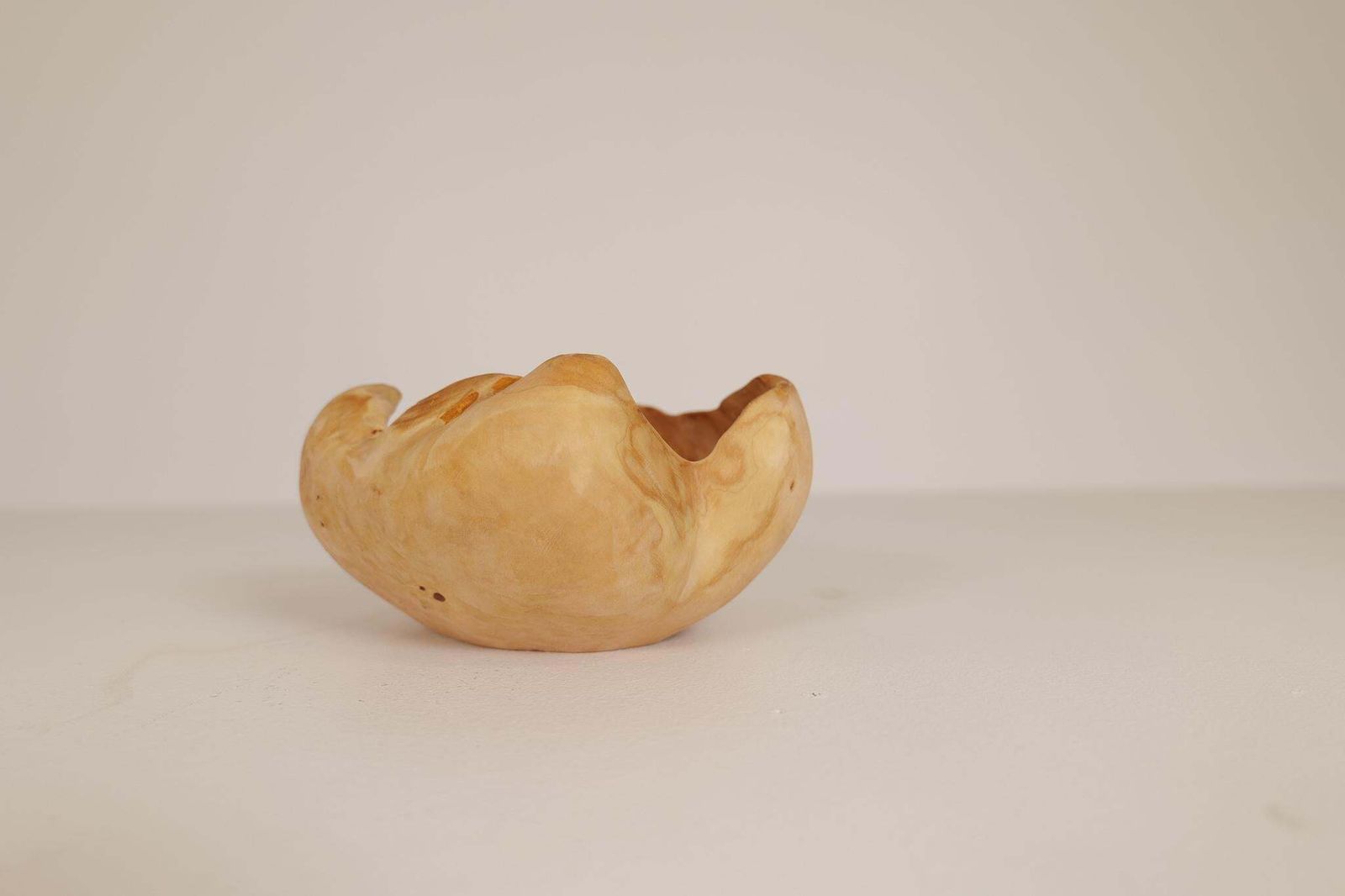 photo for sale Scandinavian Modern Set Of 2 Swedishs Folk Art Organic Burl Bowls, Circa 1990s