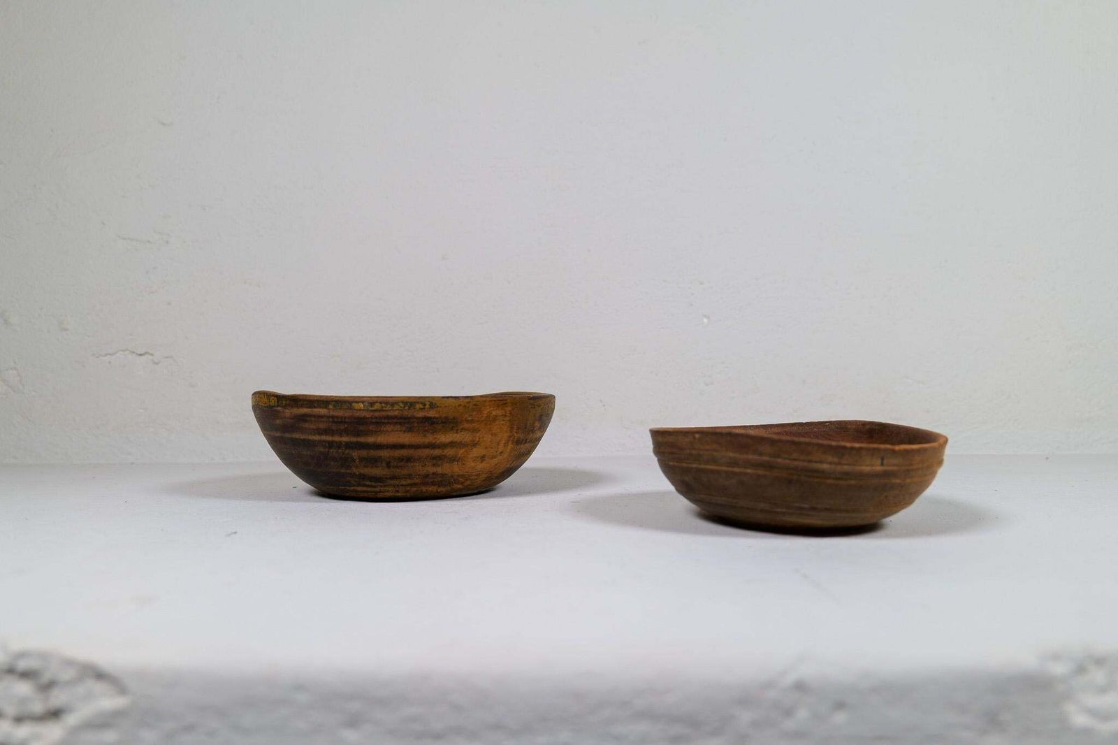 Swedish Folk Art, Unique 19th Century Farmers Bowls Set Of 2 photo furniture