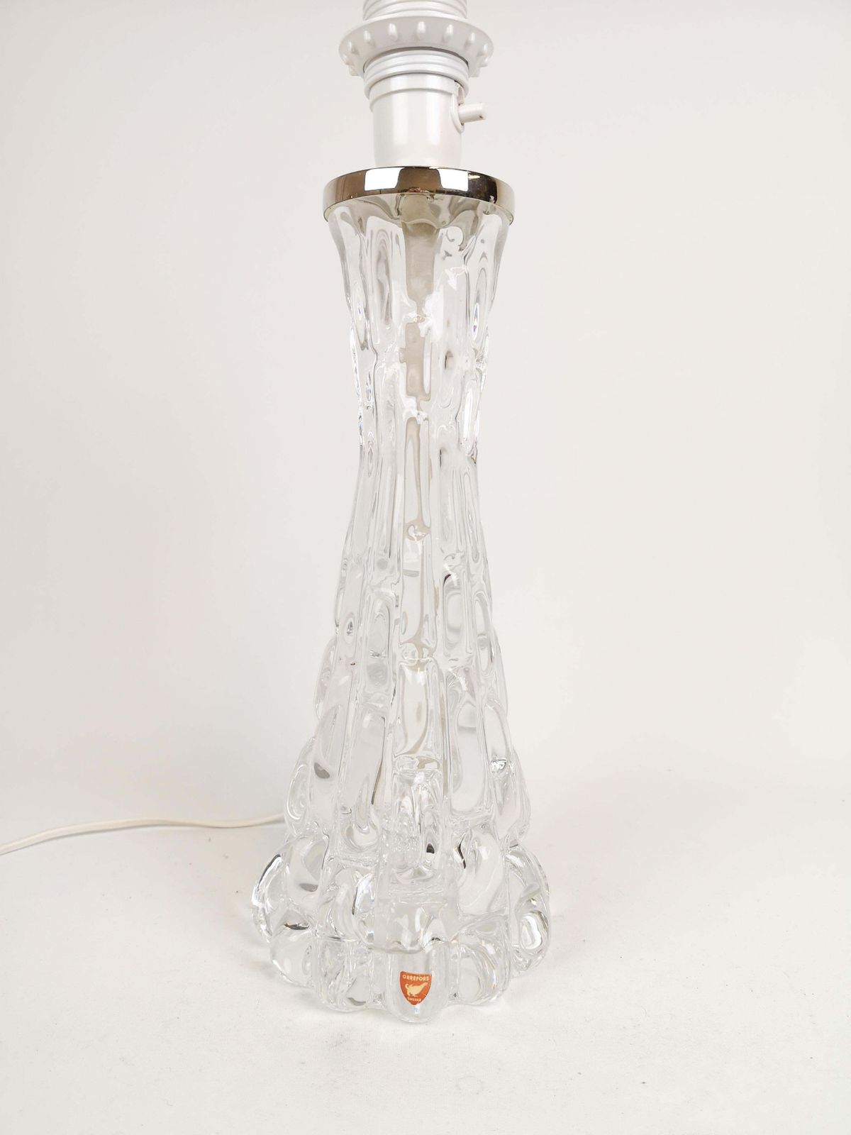 Lighting Swedish Midcentury Crystal Table Lamps Orrefors By Carl Fagerlund photo