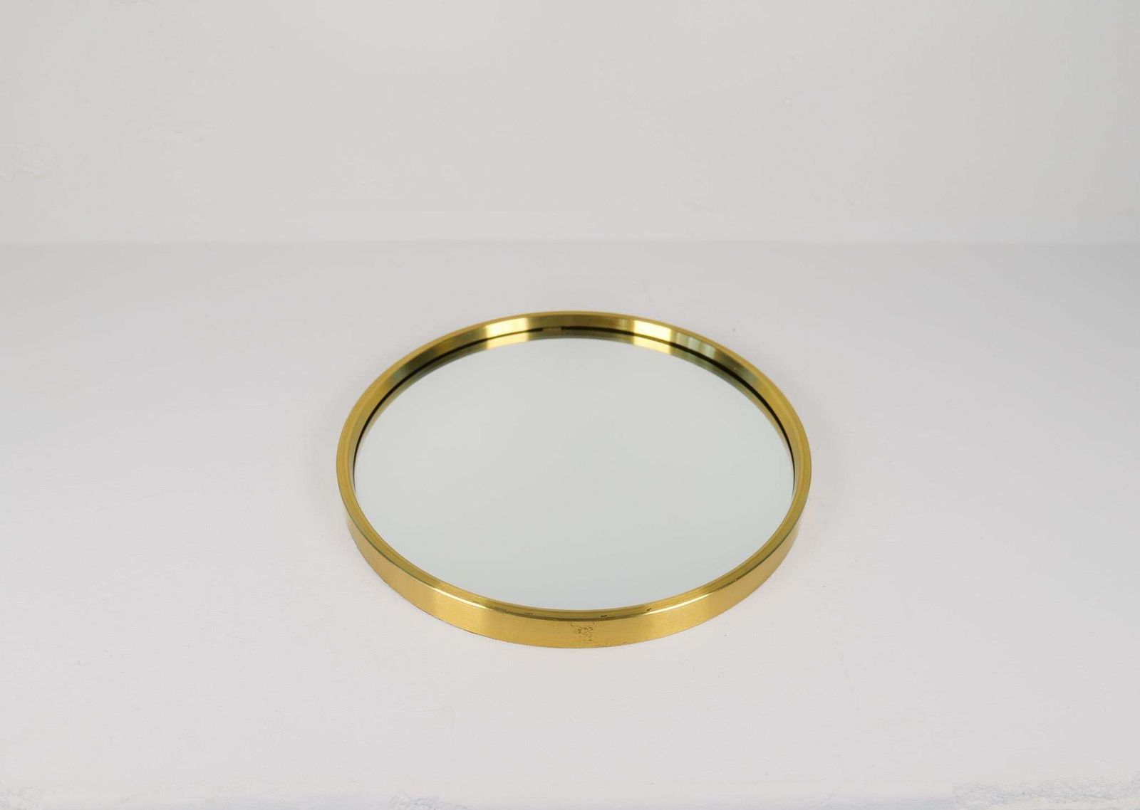 Midcentury Modern Brass Mirror By Glasmäster In Markaryd, Sweden, 1960s photo Home Decor