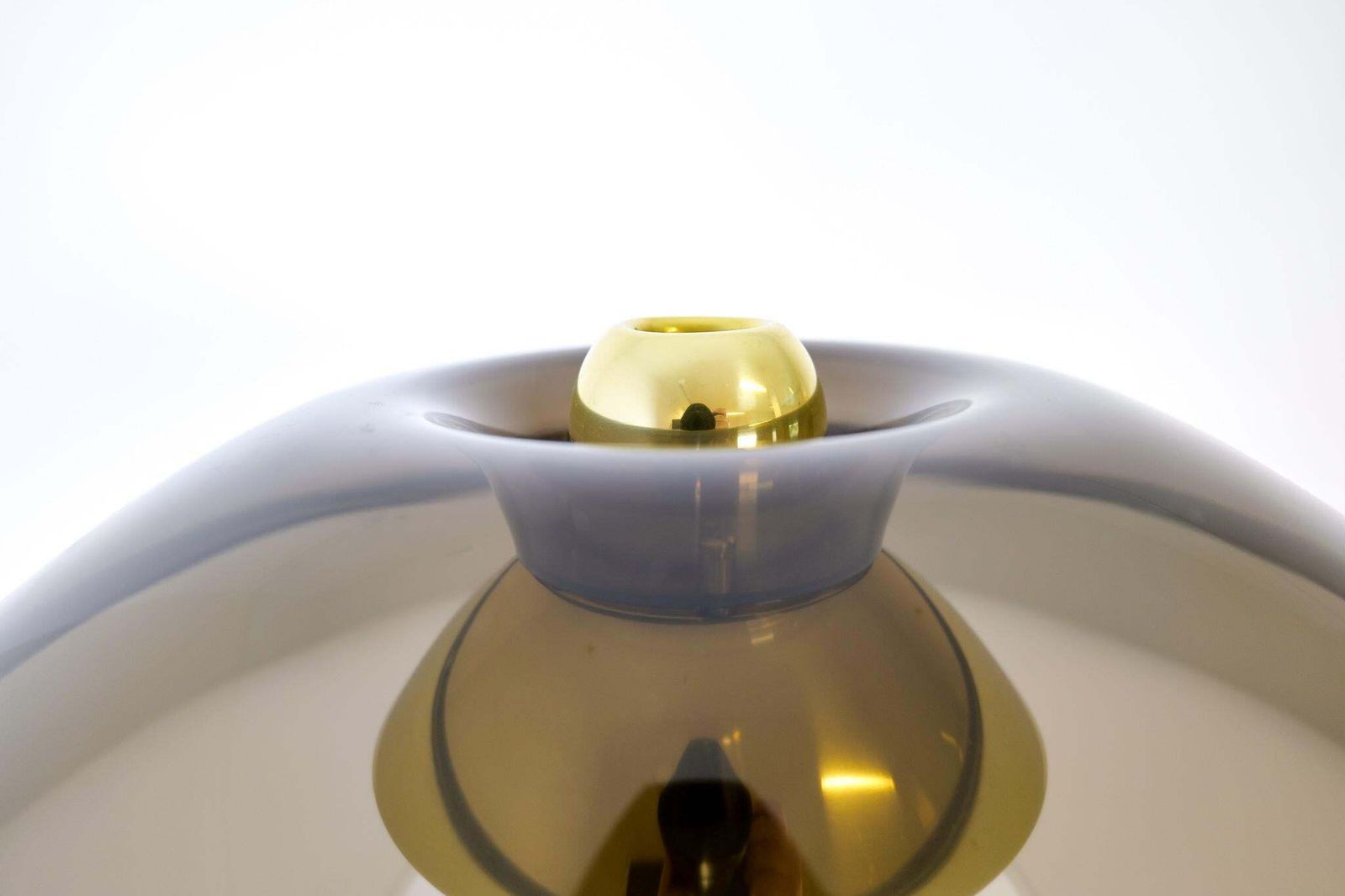 Space Age Large Table Lamp Brass Fagerhults, Sweden, 1970s photo vintage