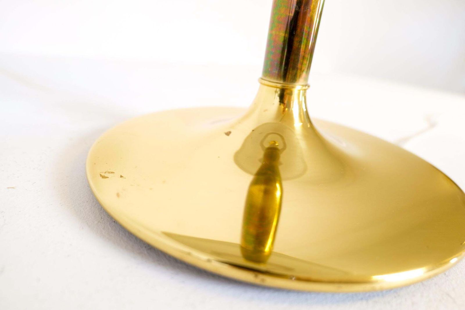 1283.0 Space Age Large Table Lamp Brass Fagerhults, Sweden, 1970s photo
