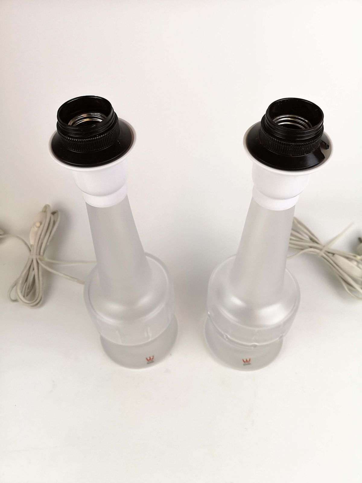 Pair Of Crystal Table Lamps Kosta, Sweden, 1960s photo vinterior