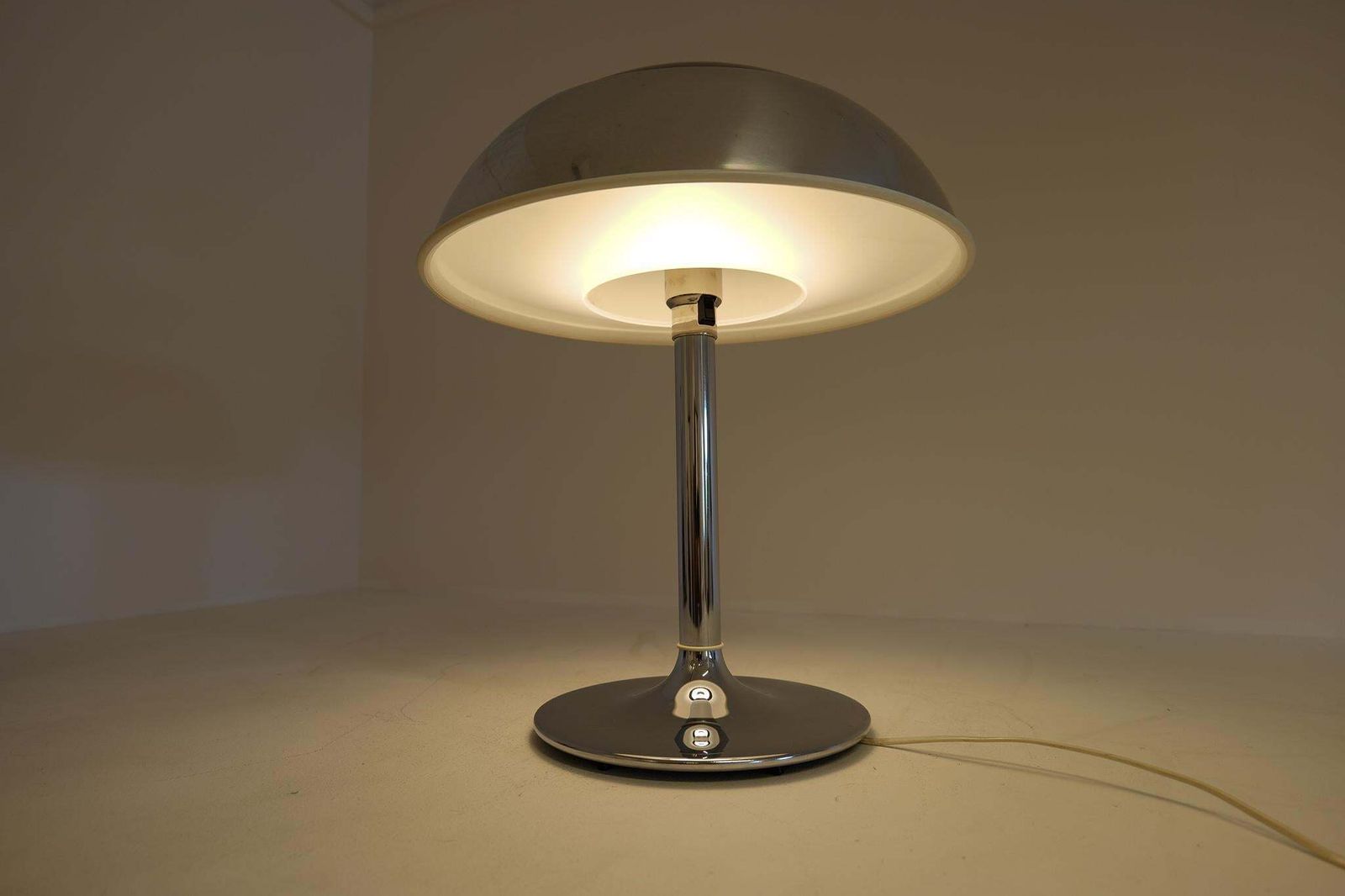photo vintage Space Age Large Table Lamp Chrome Fagerhults, Sweden, 1970s