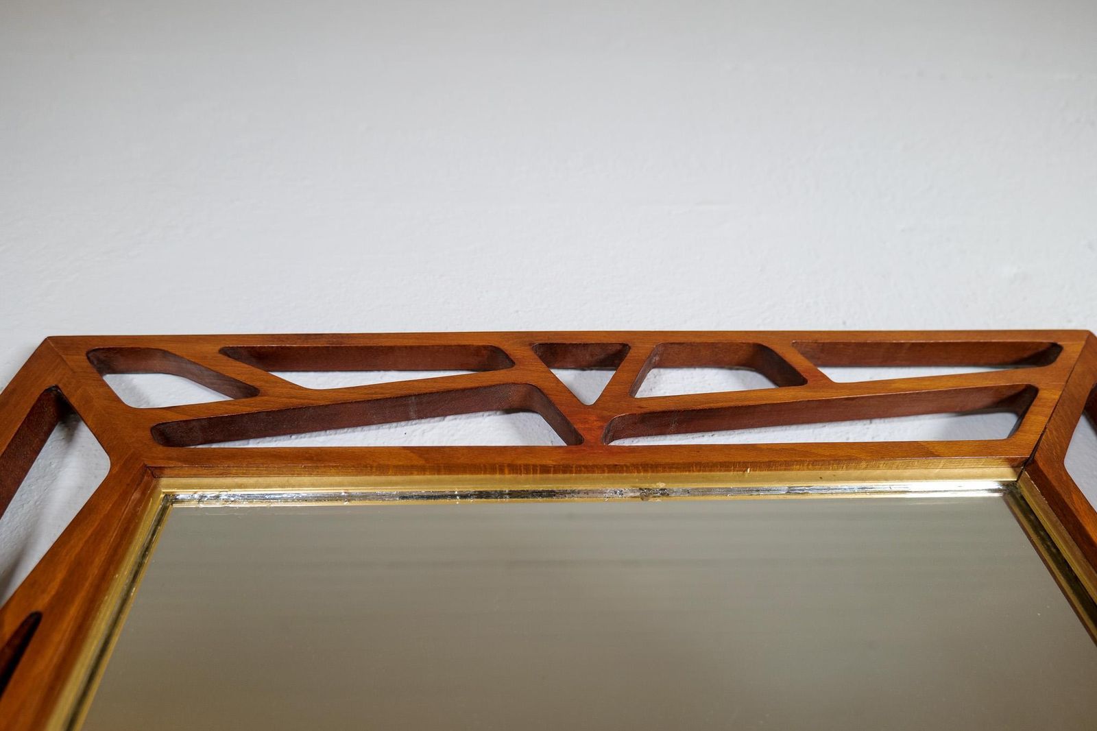 photo furniture Mid Century Yngve Ekström Rare Large Mirror "Konkret" By Eden Spegel In Sweden