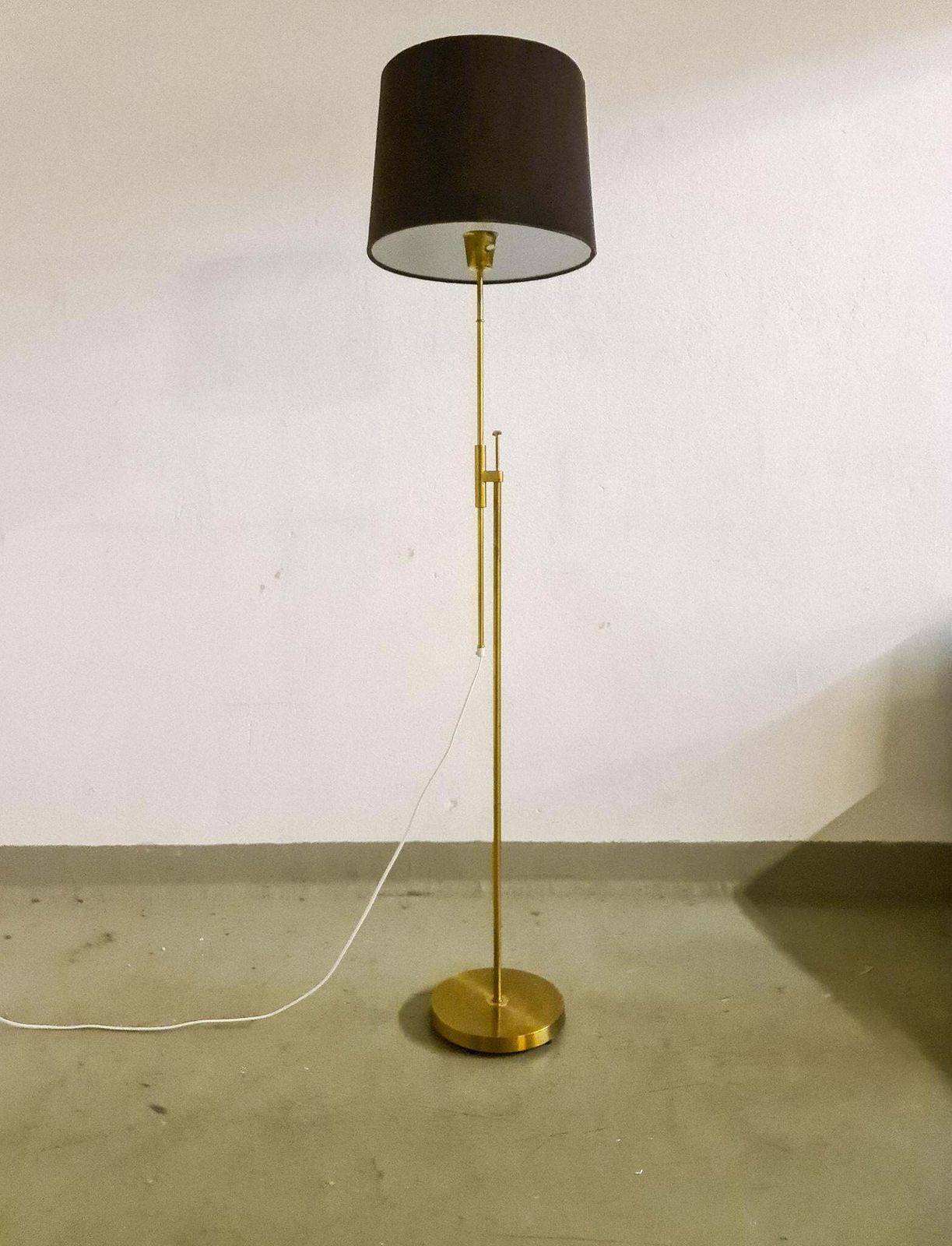 Midcentury Brass Floor Lamp Falkenbergs Belysning, Sweden, 1960s photo furniture