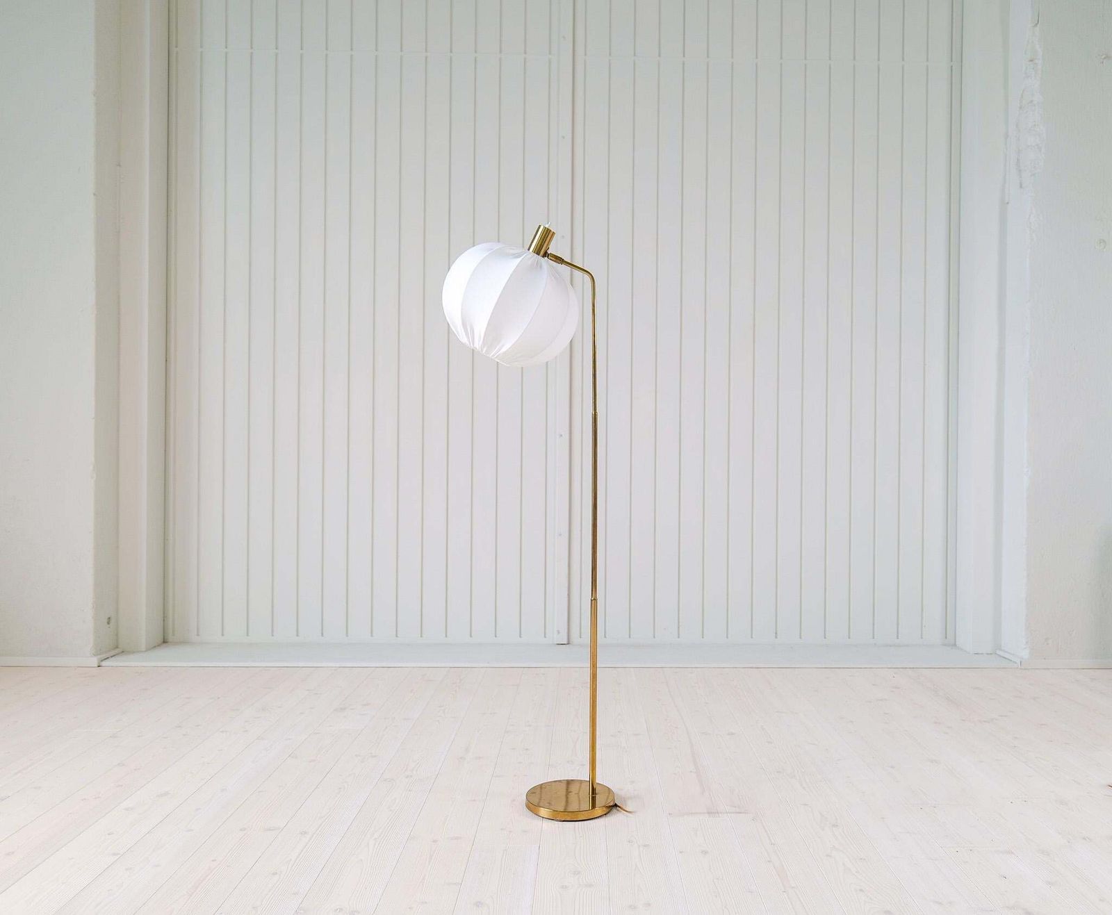Midcentury Modern Brass Floor Lamp Bergboms G 03, Sweden, 1960s photo furniture