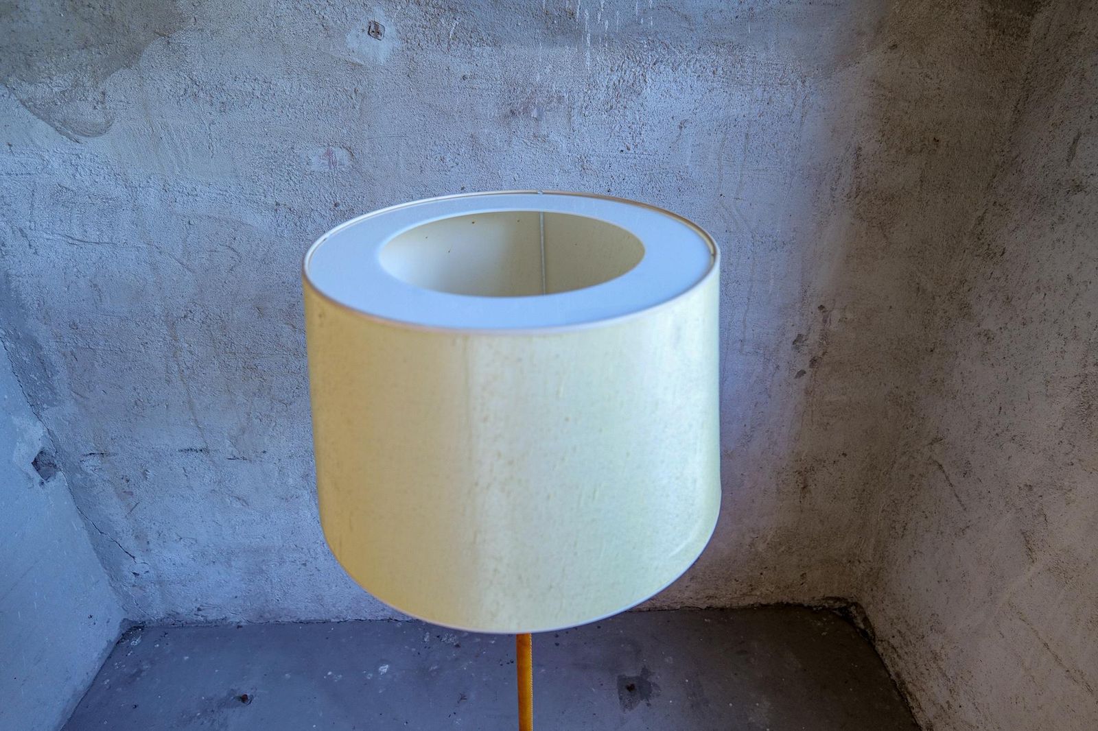 Midcentury Modern Leather Brass Floor Lamp Atelje Lyktan, Sweden photo 2471.0
