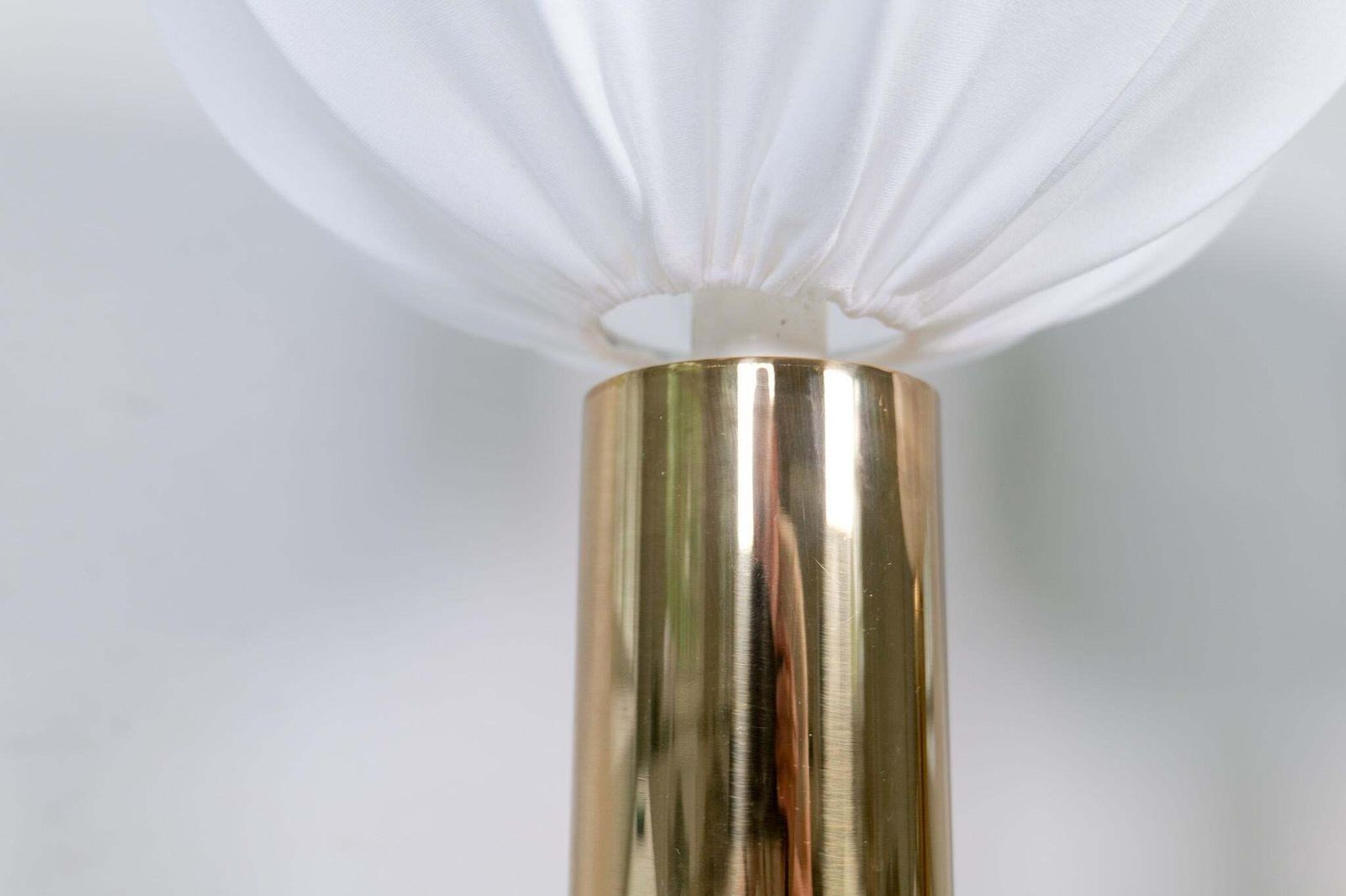 Midcentury Pair Of Large Brass Bergboms B 010 Table Lamps, 1960s, Sweden photo vintage