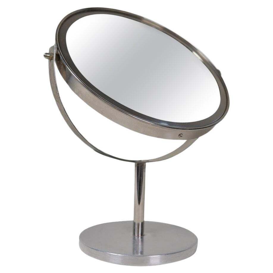 Midcentury Modern Hans Agne Jakobsson Chrome  Vanity Table Mirror, Sweden