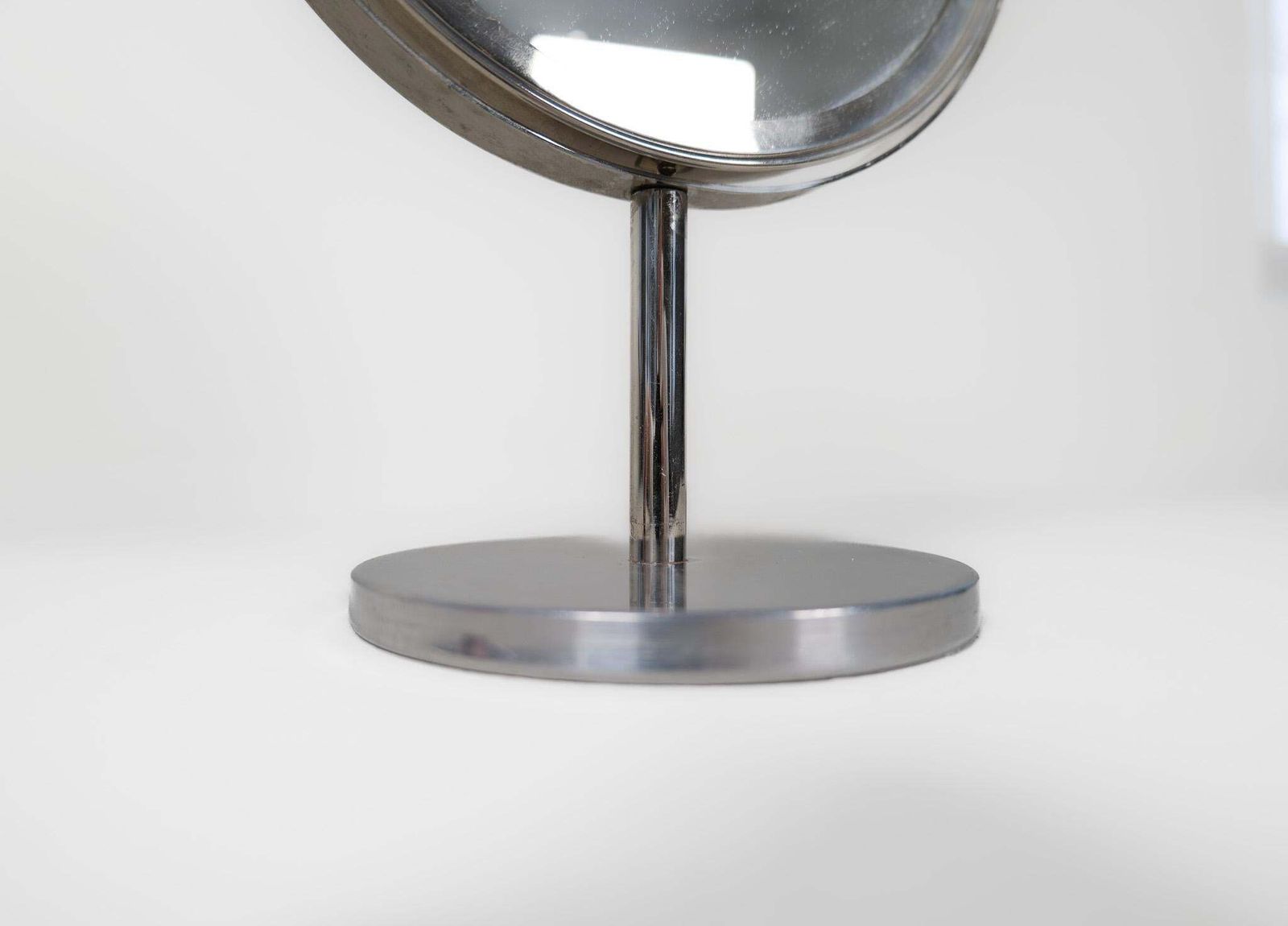 photo furniture Midcentury Modern Hans Agne Jakobsson Chrome  Vanity Table Mirror, Sweden