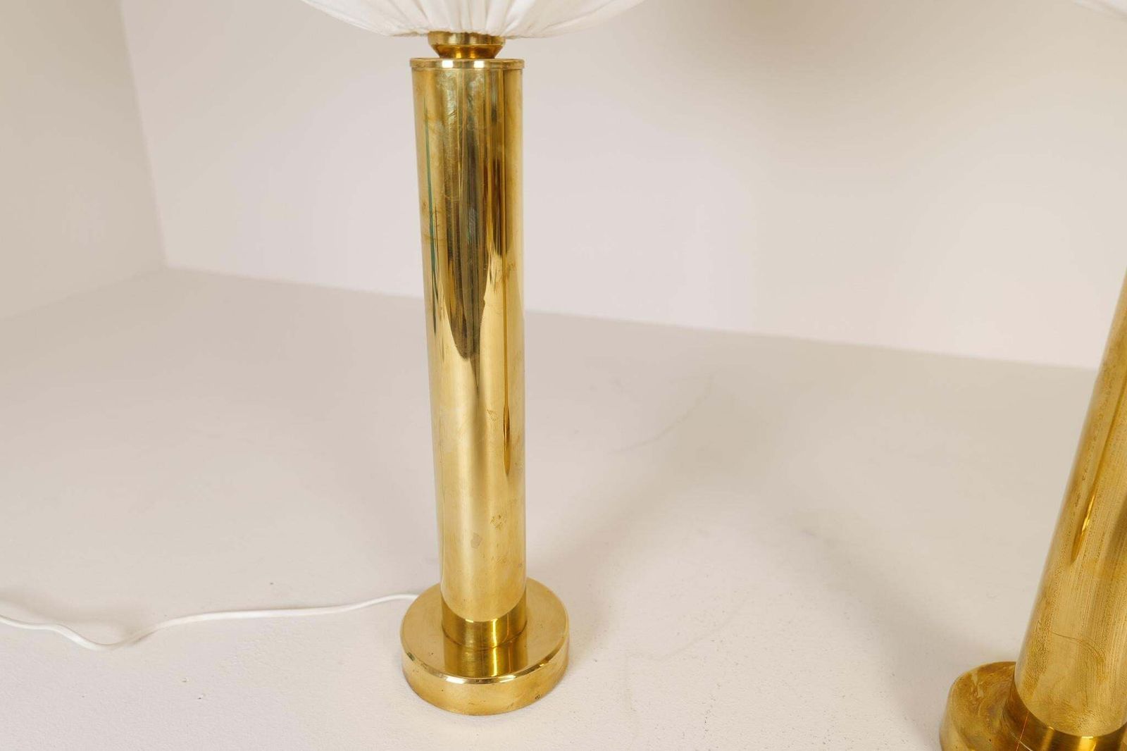 photo furniture Midcentury Pair Of Brass Table Lamps By Kosta Elarmatur, Sweden, 1960s