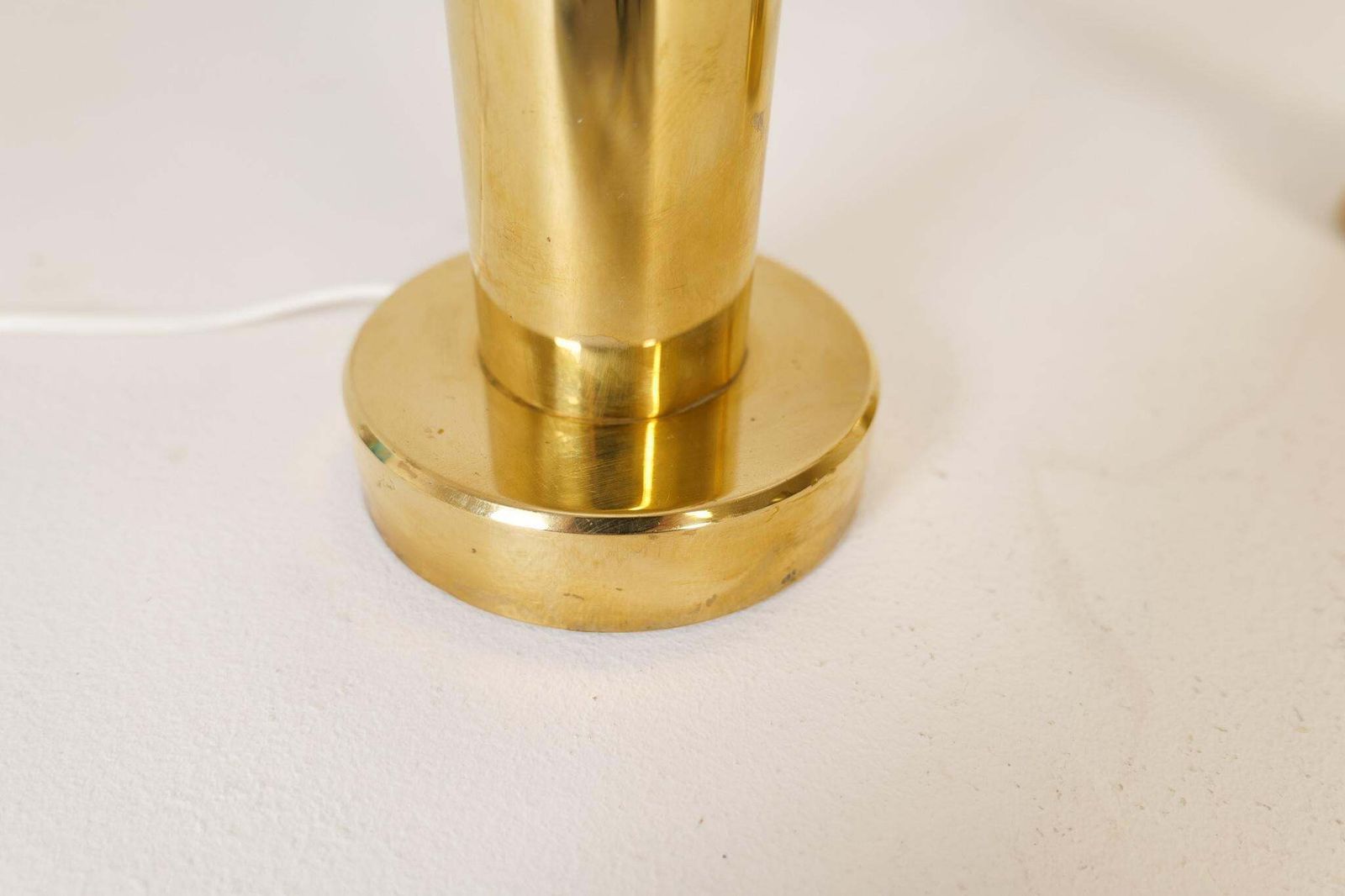 Lighting Midcentury Pair Of Brass Table Lamps By Kosta Elarmatur, Sweden, 1960s photo