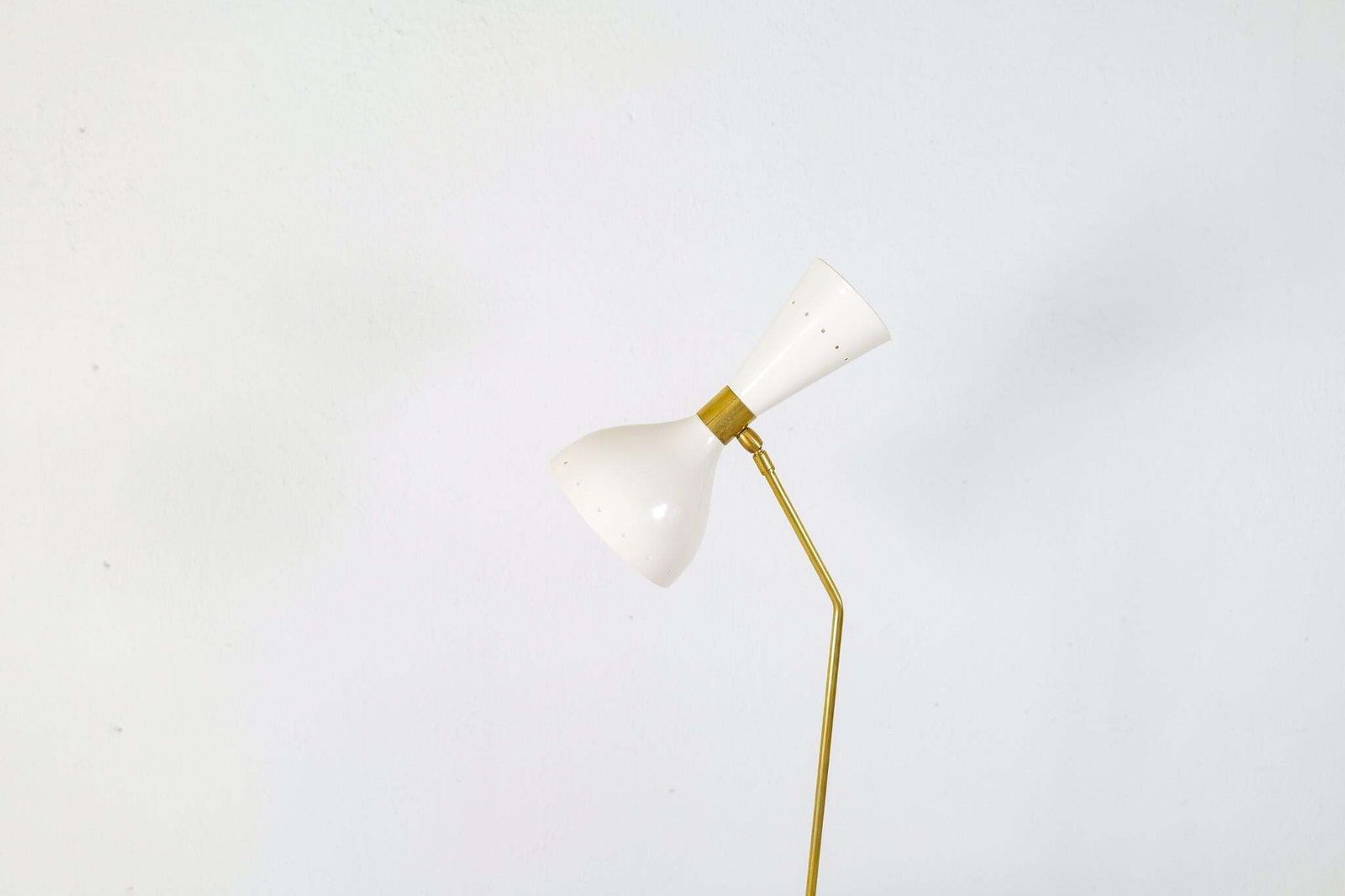 Italian Modern Table Lamp Brass And Metal, Stilnovo Style photo for sale
