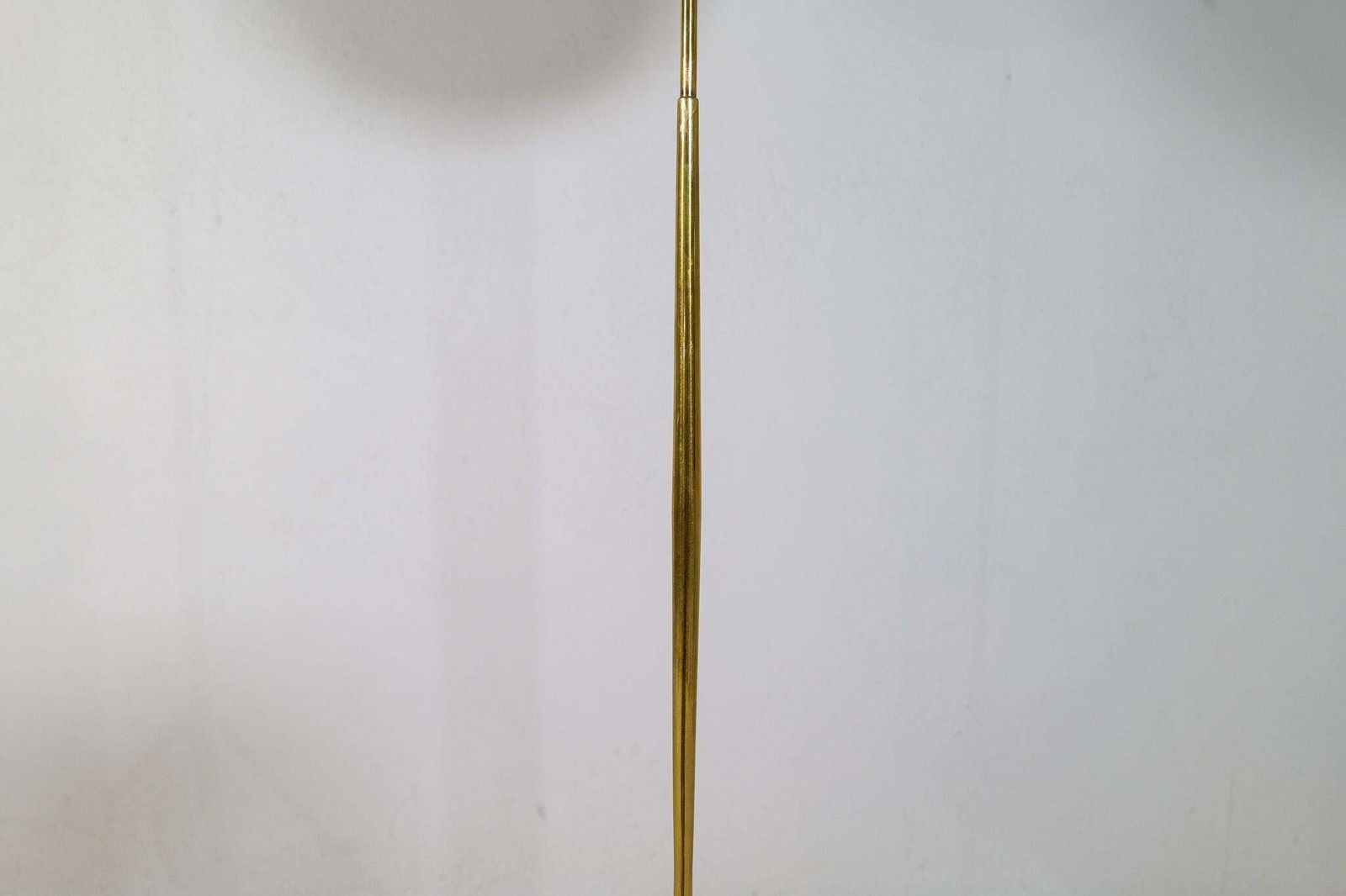 photo furniture Midcentury Modern Asea Brass Floor Lamp With Round Cotton Shade, Sweden, 1960s