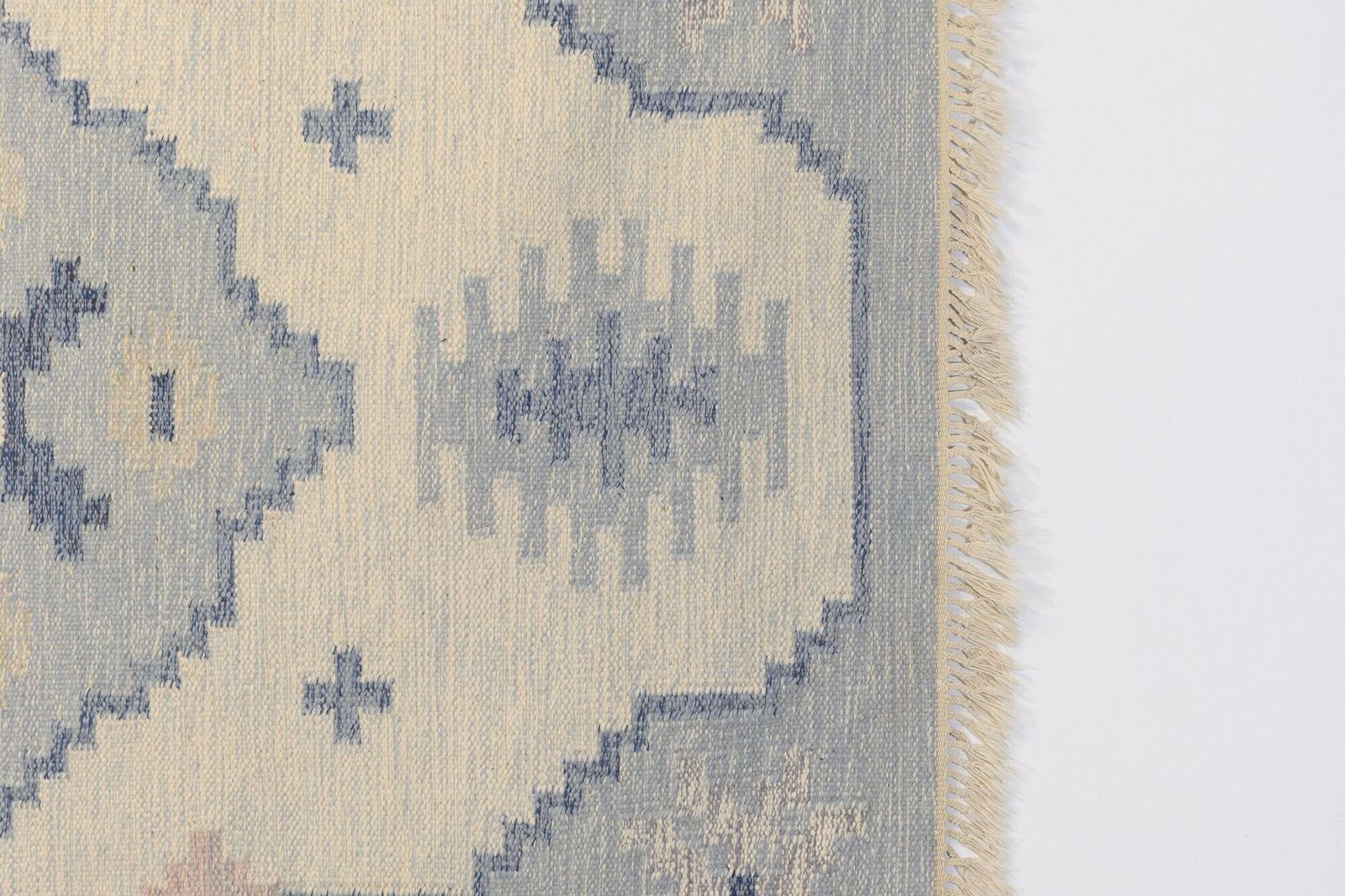 Swedish Kilim Signed E.S, 1960s photo for sale
