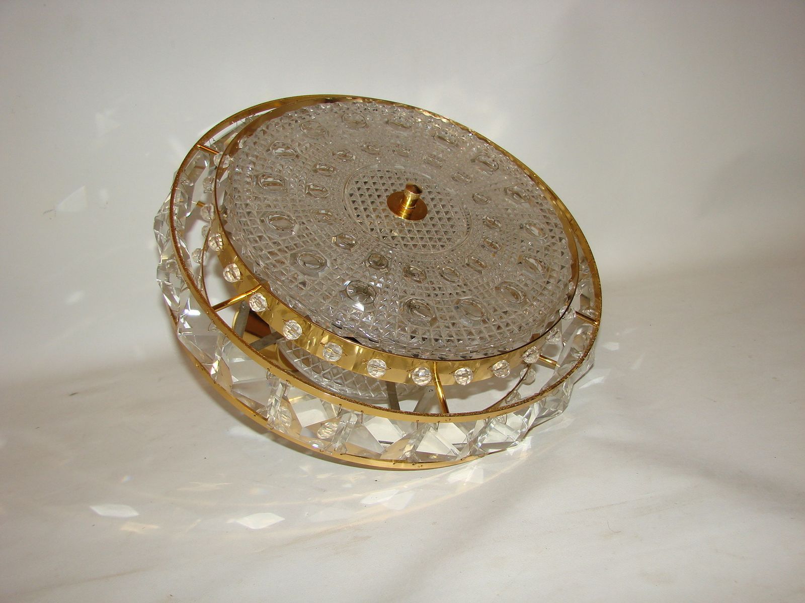 photo for sale Crystal Pendant Lamp Proj. Carl Fagerlund For Orrefors, Sweden, 1960s