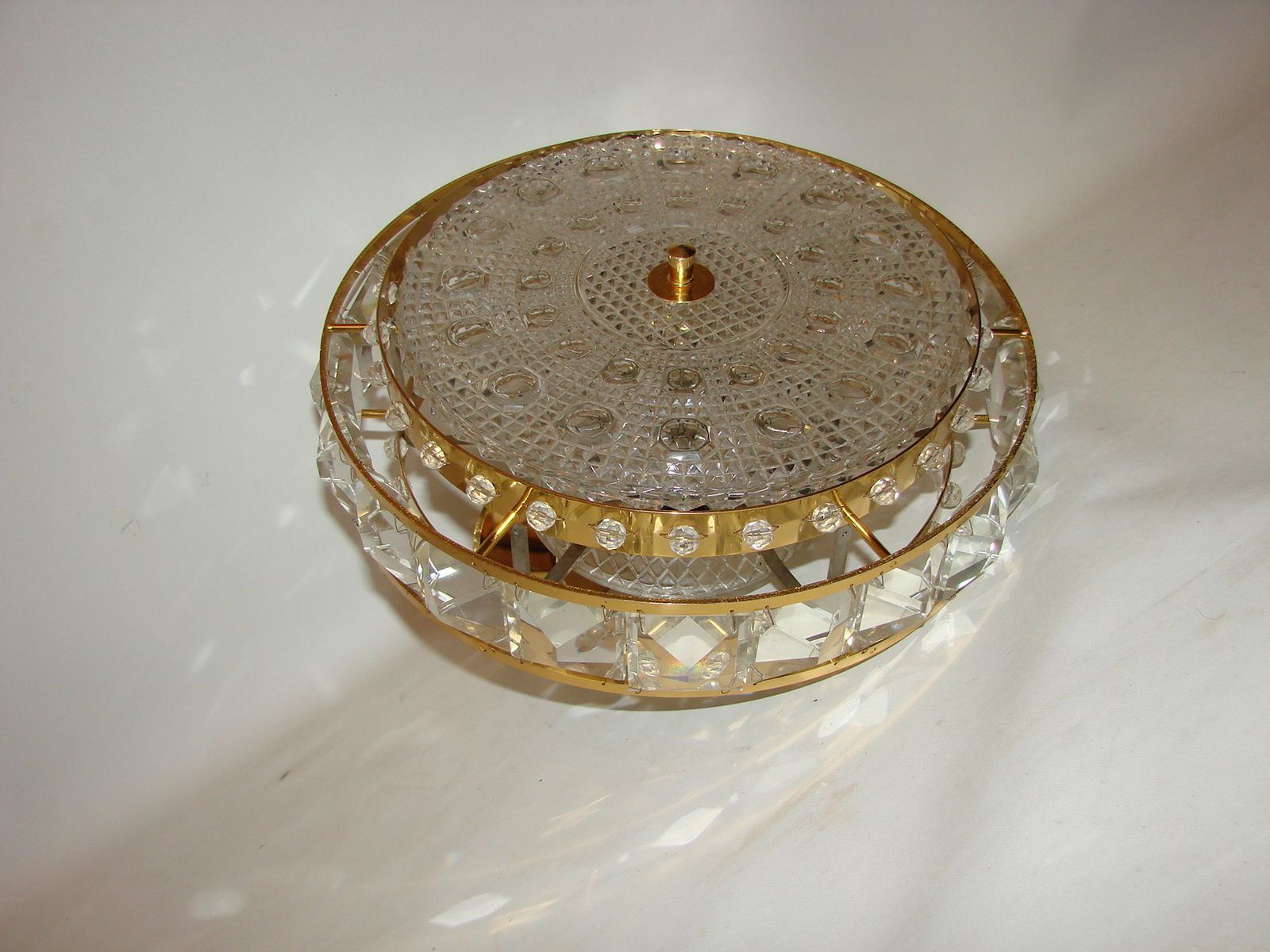 599.0 Crystal Pendant Lamp Proj. Carl Fagerlund For Orrefors, Sweden, 1960s photo