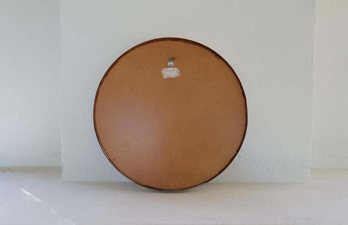 photo furniture Midcentury Modern Rounded Brass Mirror By Glasmäster In Markaryd, Sweden, 1960s