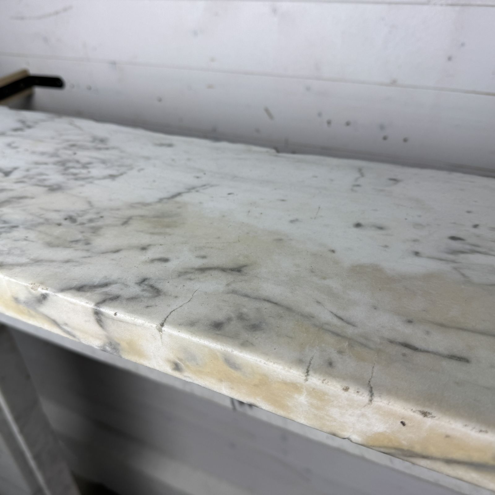 Large Antique Carrara Marble Fire Surround With Corbels photo buy