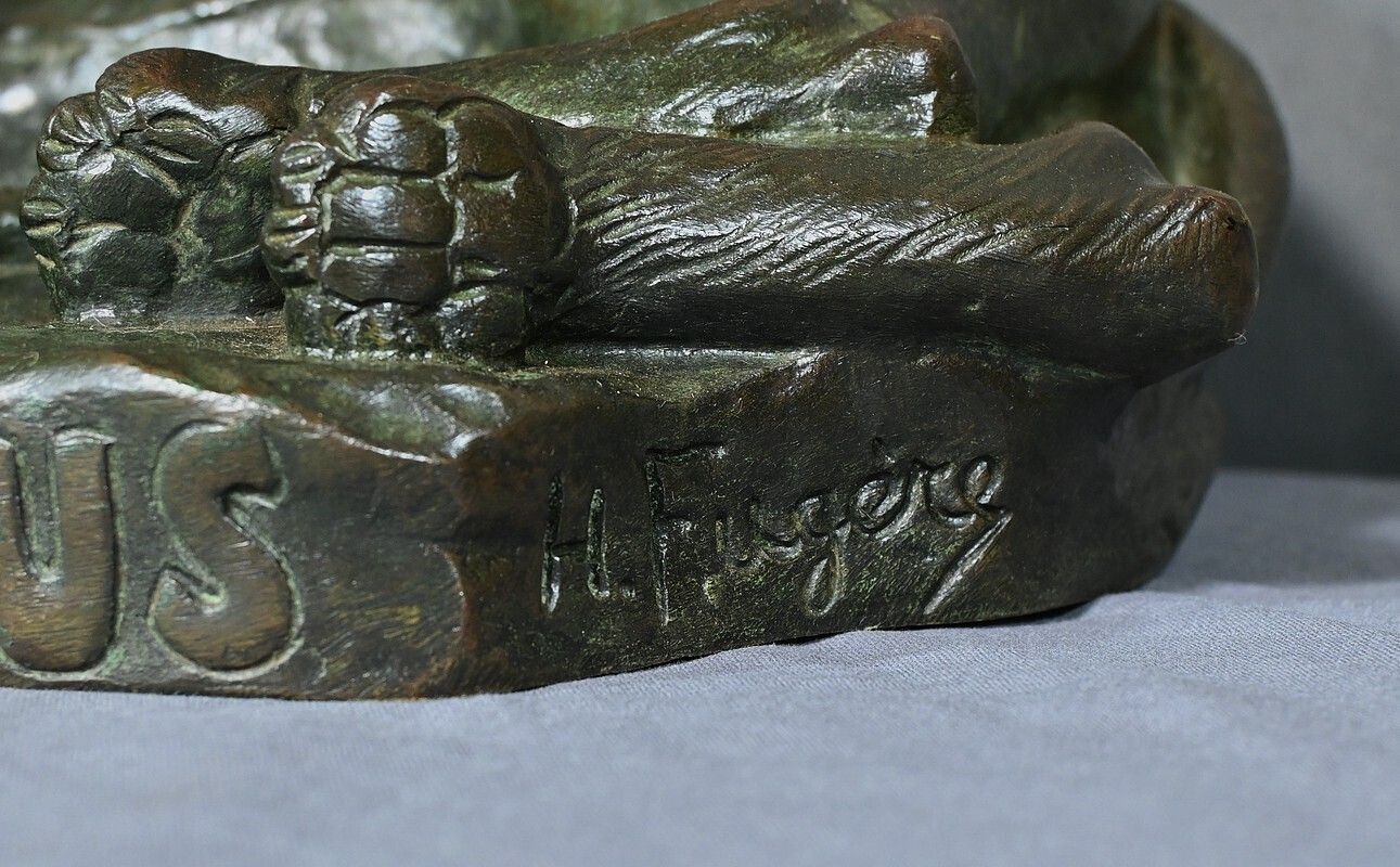 photo buy Important Bronze “The Lion Hunter” By H. Fugère – Late 19th Century