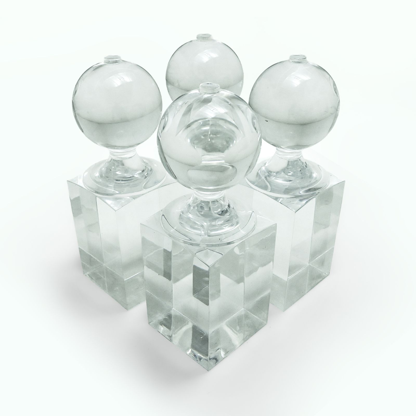 Vintage Lucite And Glass 4 Pillar Roulette Win Marker Coffee Table,1970s photo 1250.0