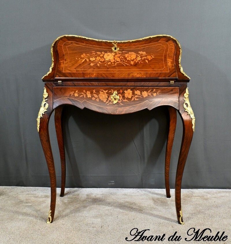 Rosewood Lady's Desk, Louis XV Style – Part 2 Of The 19th Century photo 2610.0