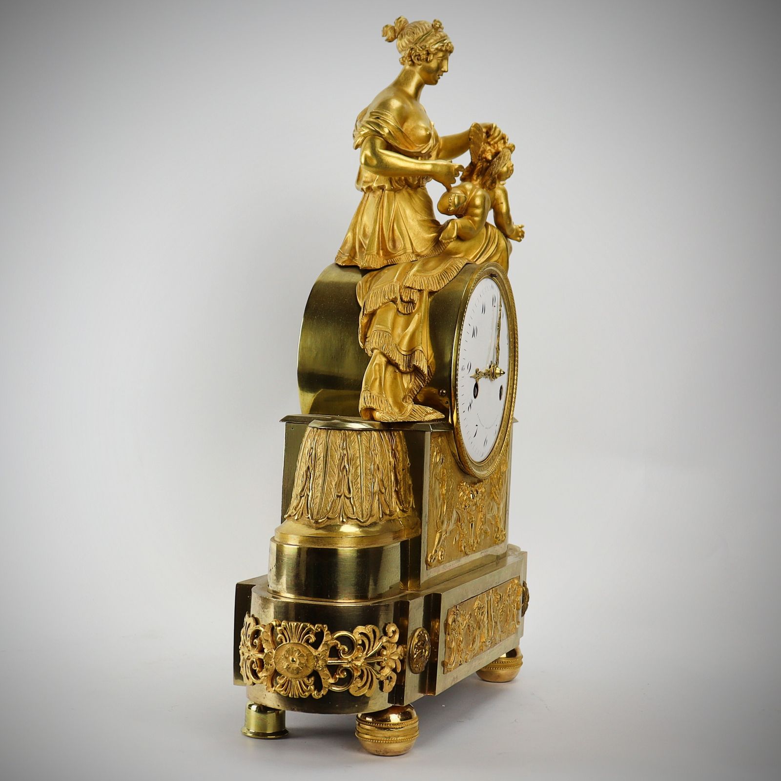 Early 19th Century French Ormolu Mantle Clock By Bachelard Paris photo Home Decor