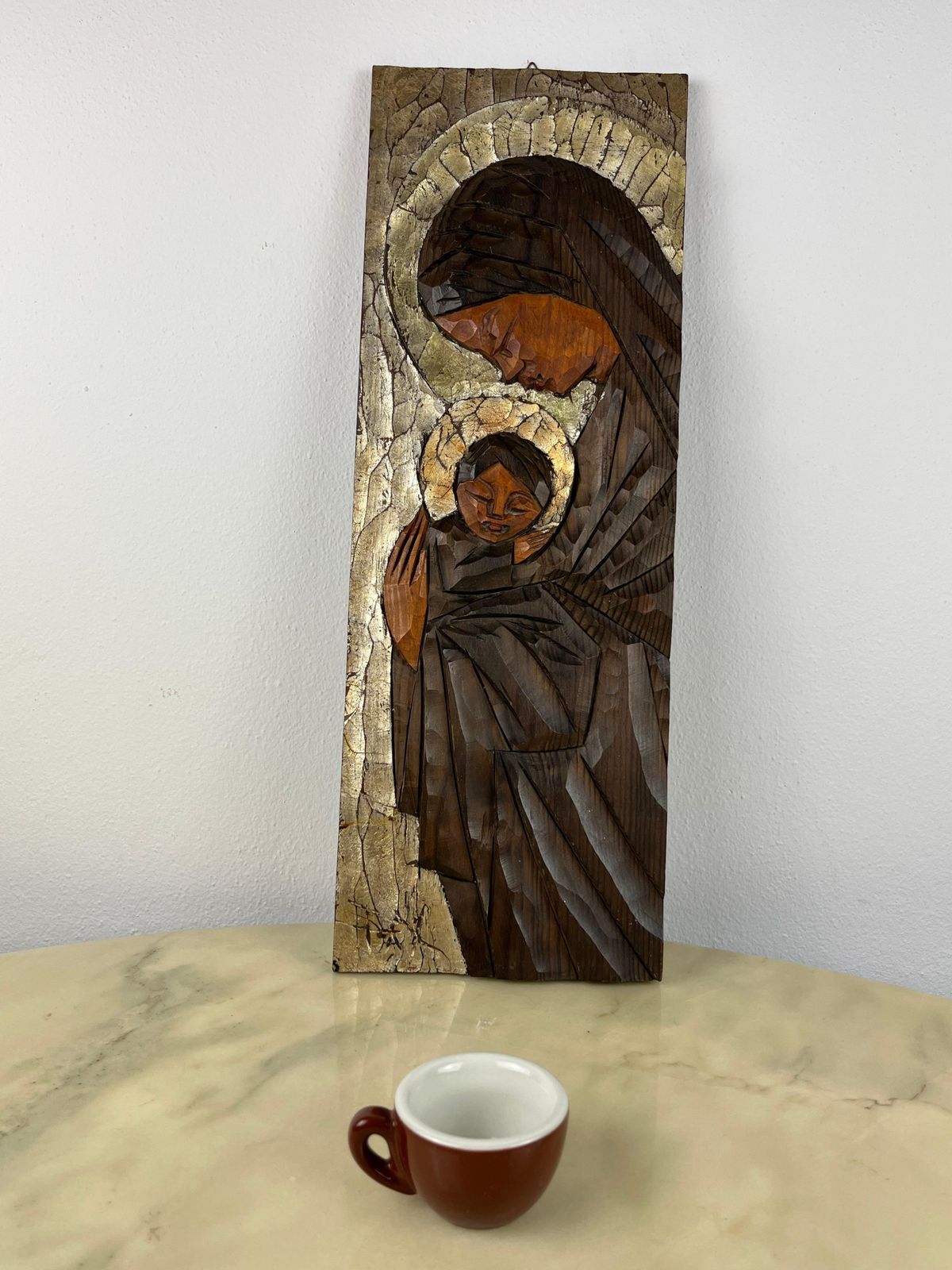 Portrait Of The Madonna On Wood, Italy, 1980s photo furniture