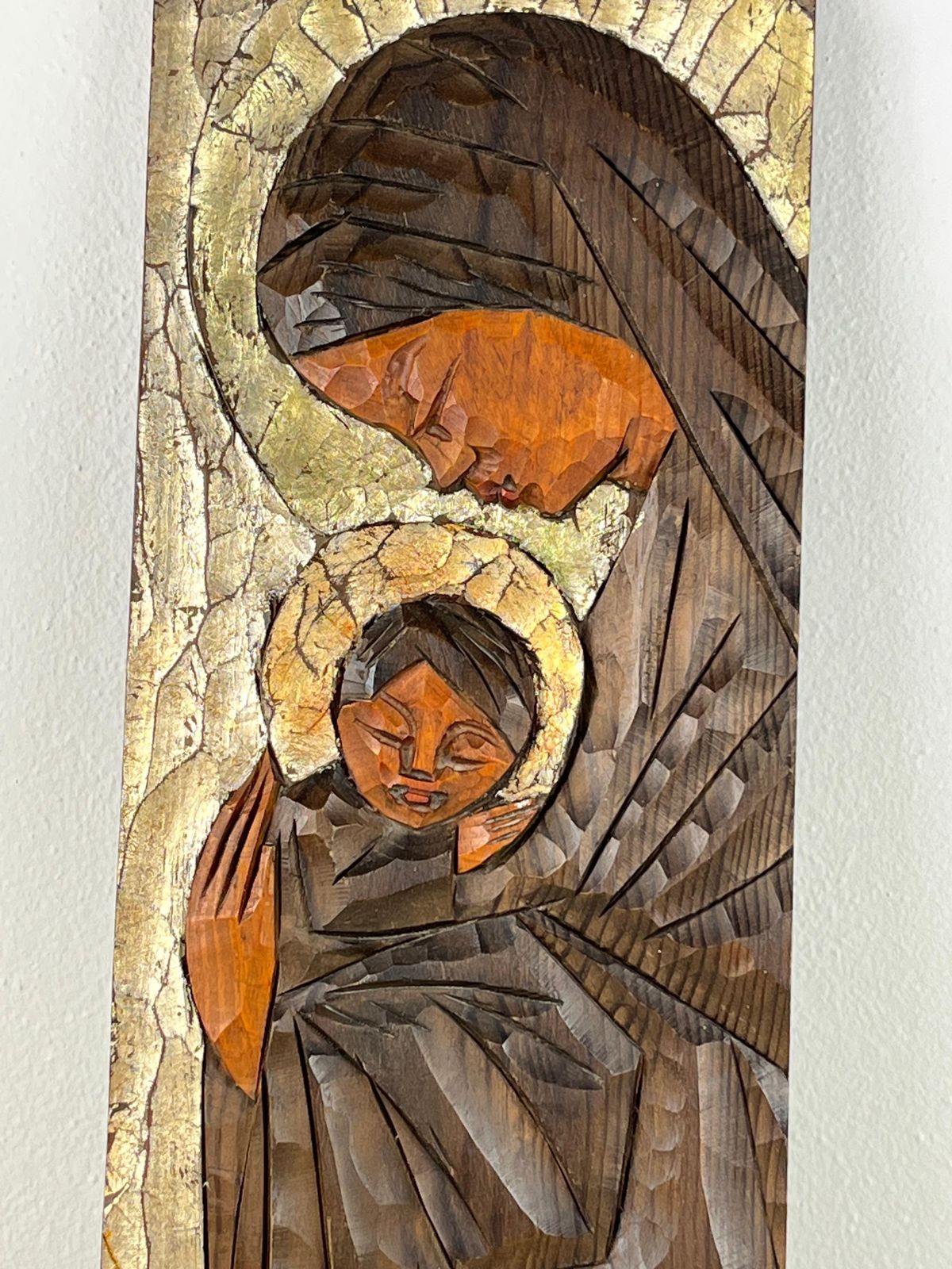 Portrait Of The Madonna On Wood, Italy, 1980s photo buy
