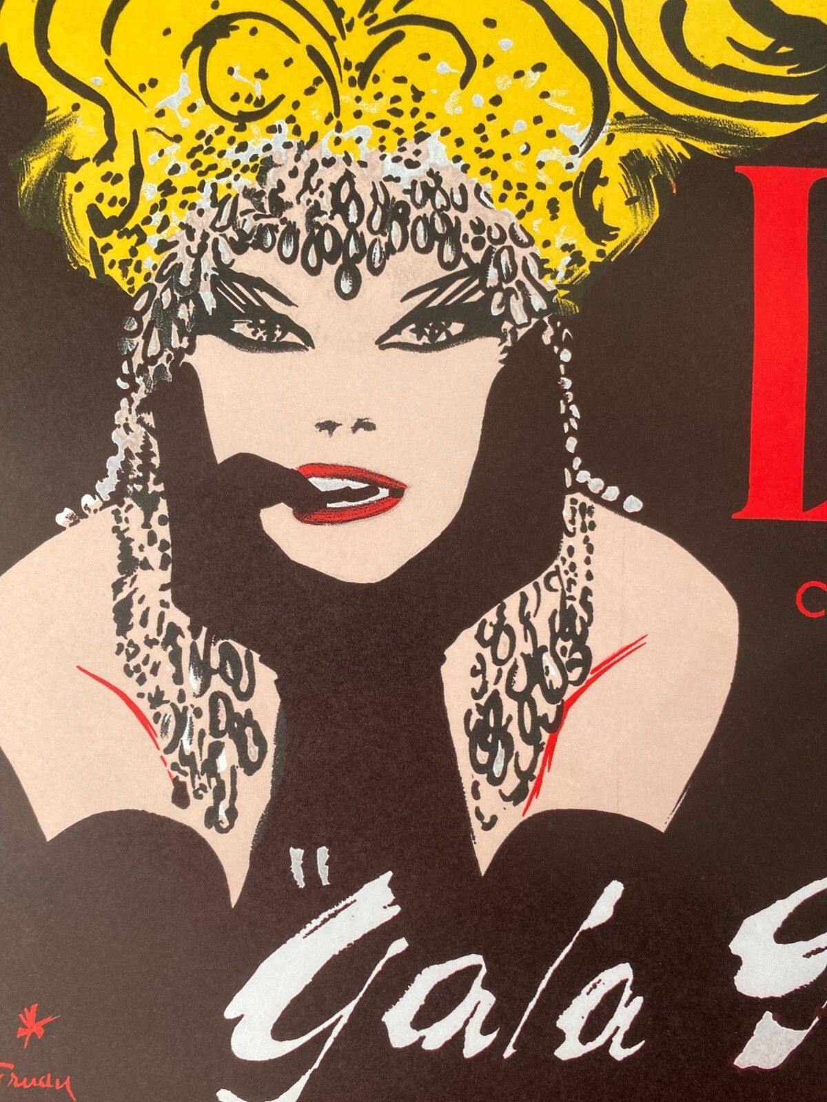 230.0 René Gruau, 1970s   Lido, Gala Revue   Original Vintage Poster Printed In Offset Lithography   Cm 60 X 39,5   23,6 X 15,5 photo