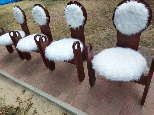 photo vintage Vintage Dining Chairs By Szedleczky, 1970s, Set Of 4