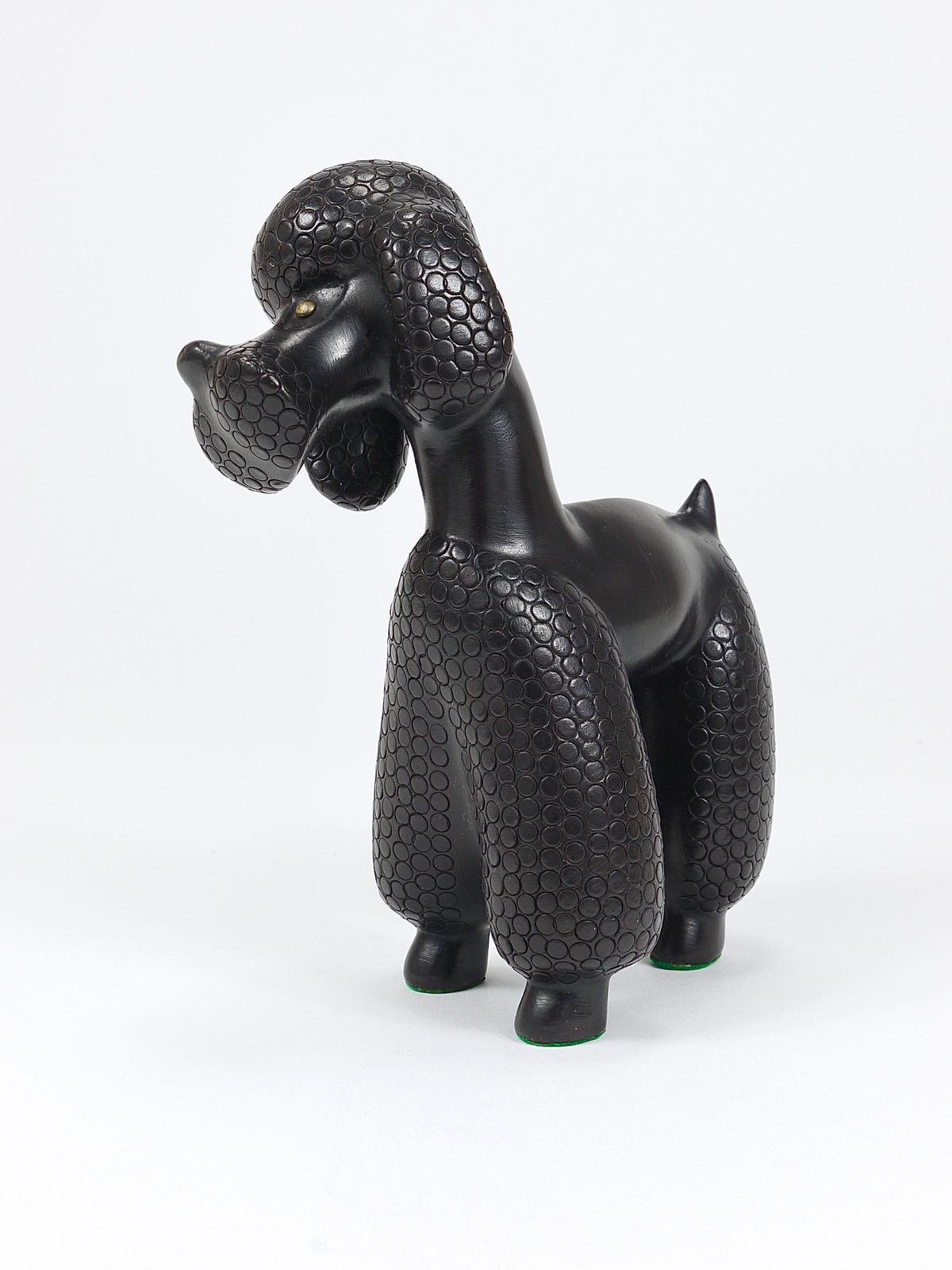 Charming Dog Poodle Sculpture Figurine By Leopold Anzengruber, Austria, 1950s photo 387.0